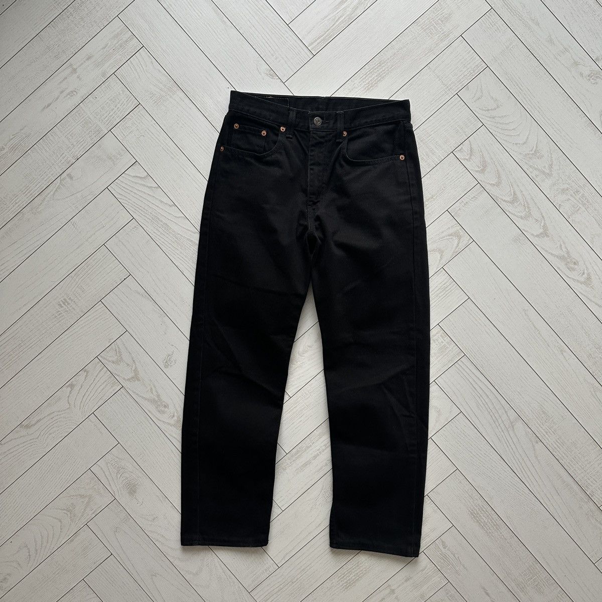 Levi's Vintage Clothing Vintage 90s Levis 615 Straight fit black jeans 30x30 USA y2k Size US 30 / EU 46 - 2 Thumbnail