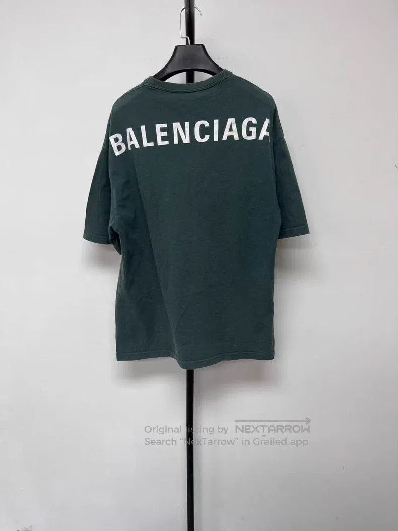 Balenciaga Balenciaga Logo Printed Round Neck Drop Shoulder Short Sle Size US XS / EU 42 / 0 - 1 Thumbnail