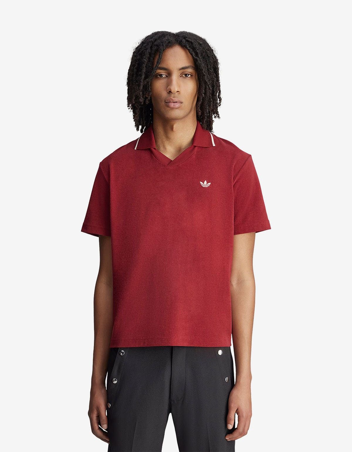 Adidas Wales Bonner x Adidas Collegiate Burgundy Polo Shirt Size US XS / EU 42 / 0 - 2 Thumbnail