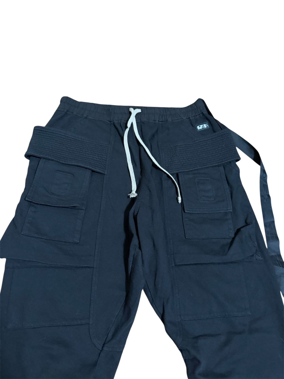 Rick Owens Drkshdw 🔥1000$ Rick Owens DRKSHDW Drawstring Creatch Cargo Pants Size US 32 / EU 48 - 3 Thumbnail