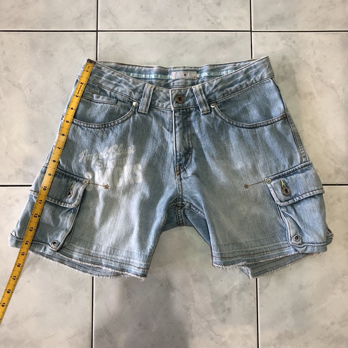 Angel Blue Angel Blue Japanese Hotpants Jeans Denim Distressed Cargo Size 38" / US 16 / IT 52 - 25 Thumbnail