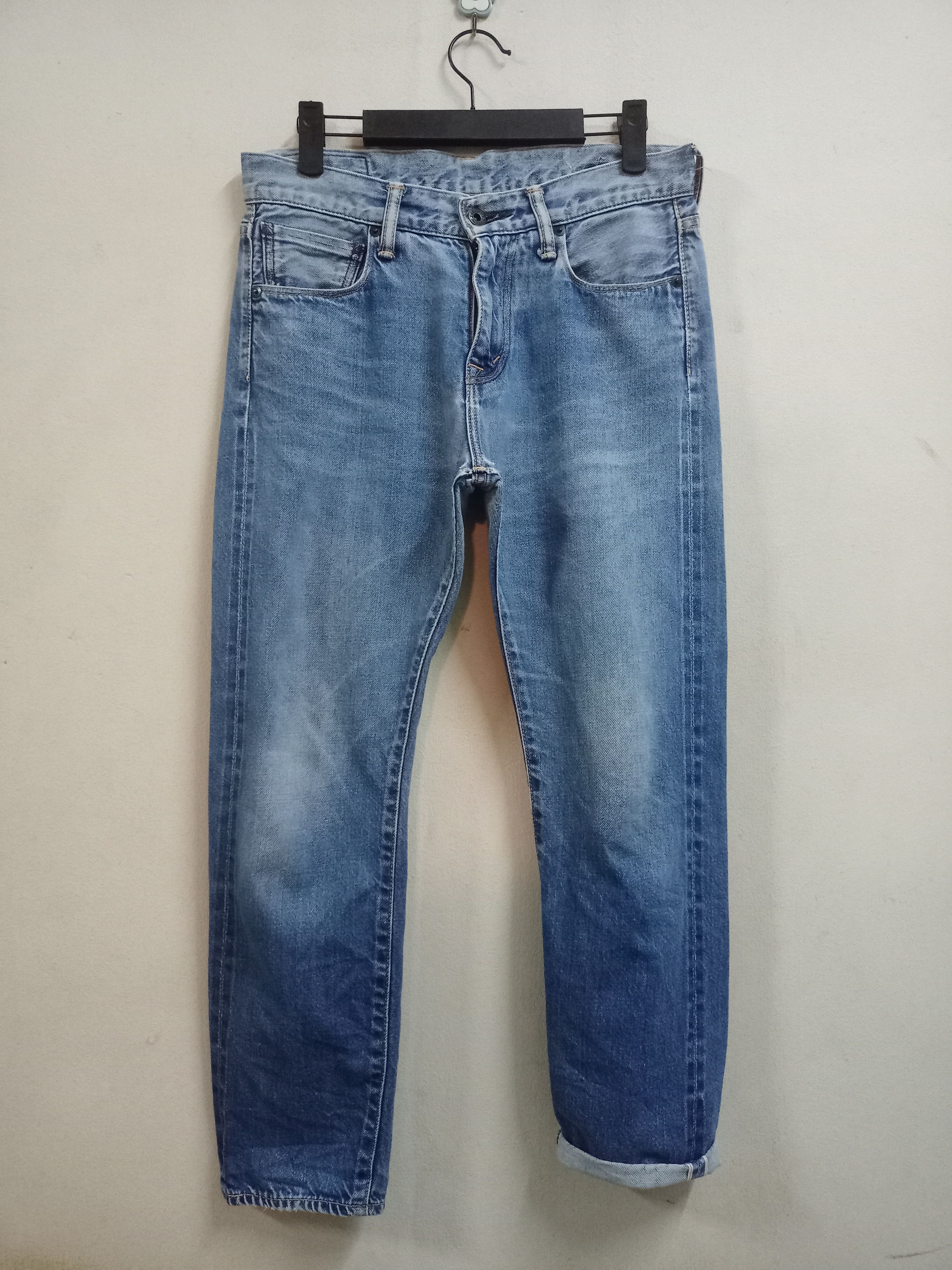 Japanese Brand × KURO Vintage Japanese Kuro Selvedge Denim Redline Jeans 30x22 Size US 30 / EU 46 - 1 Thumbnail