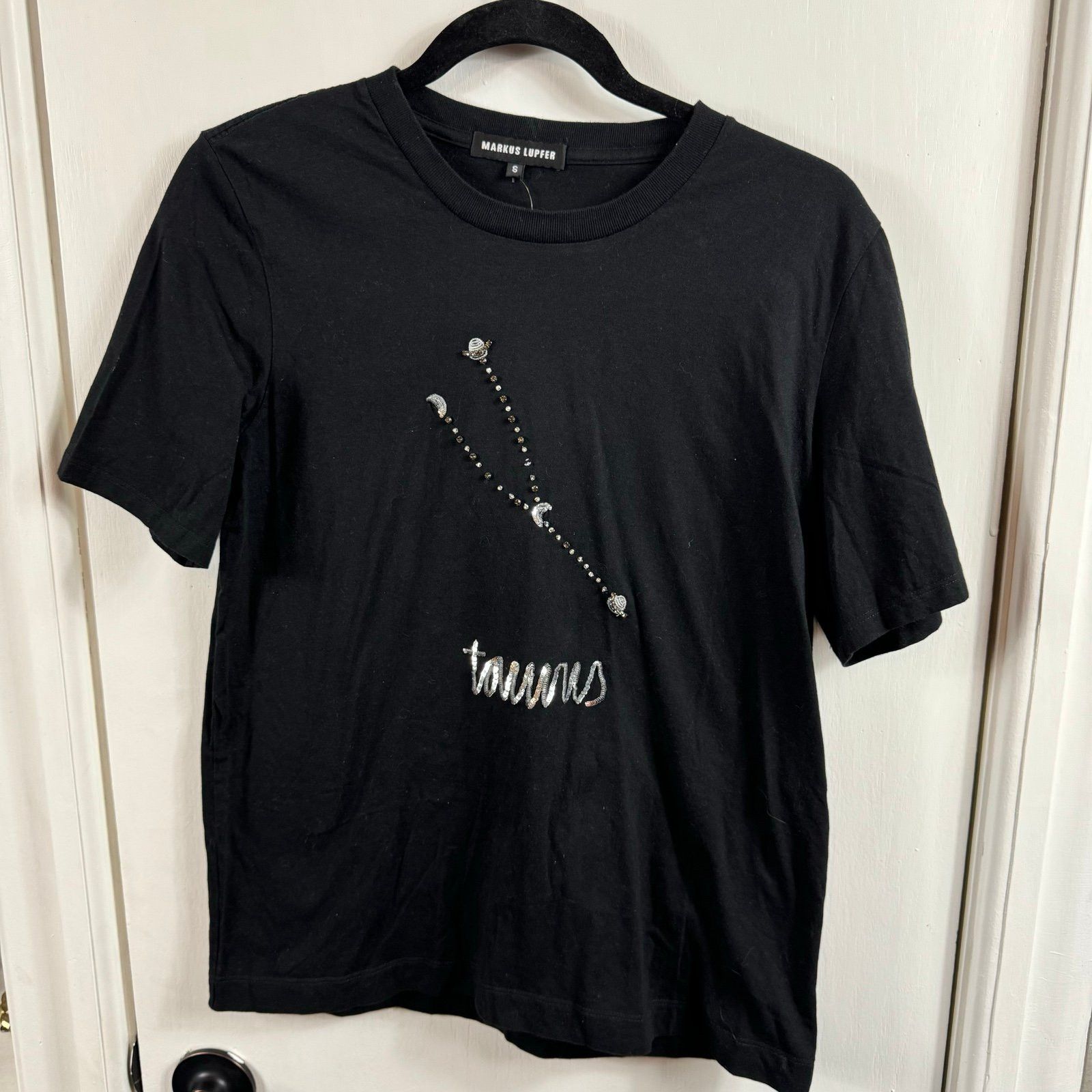 Markus Lupfer Markus Lupfer zodiac tees Taurus rhinestone embellished. Size S / US 4 / IT 40 - 1 Thumbnail