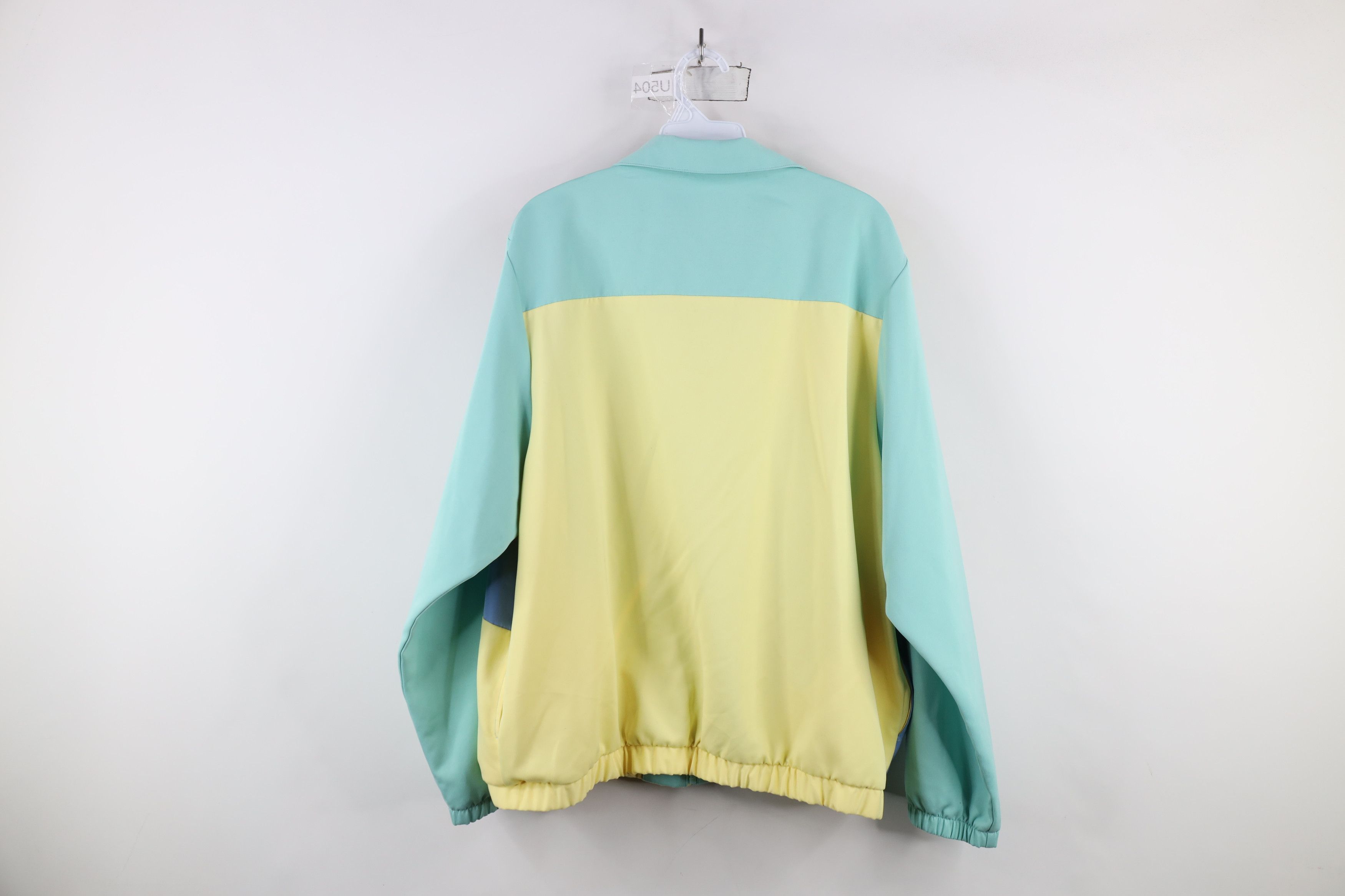 Vintage Vintage 90s Streetwear Block Flower Full Zip Bomber Jacket Size L / US 10 / IT 46 - 12 Thumbnail