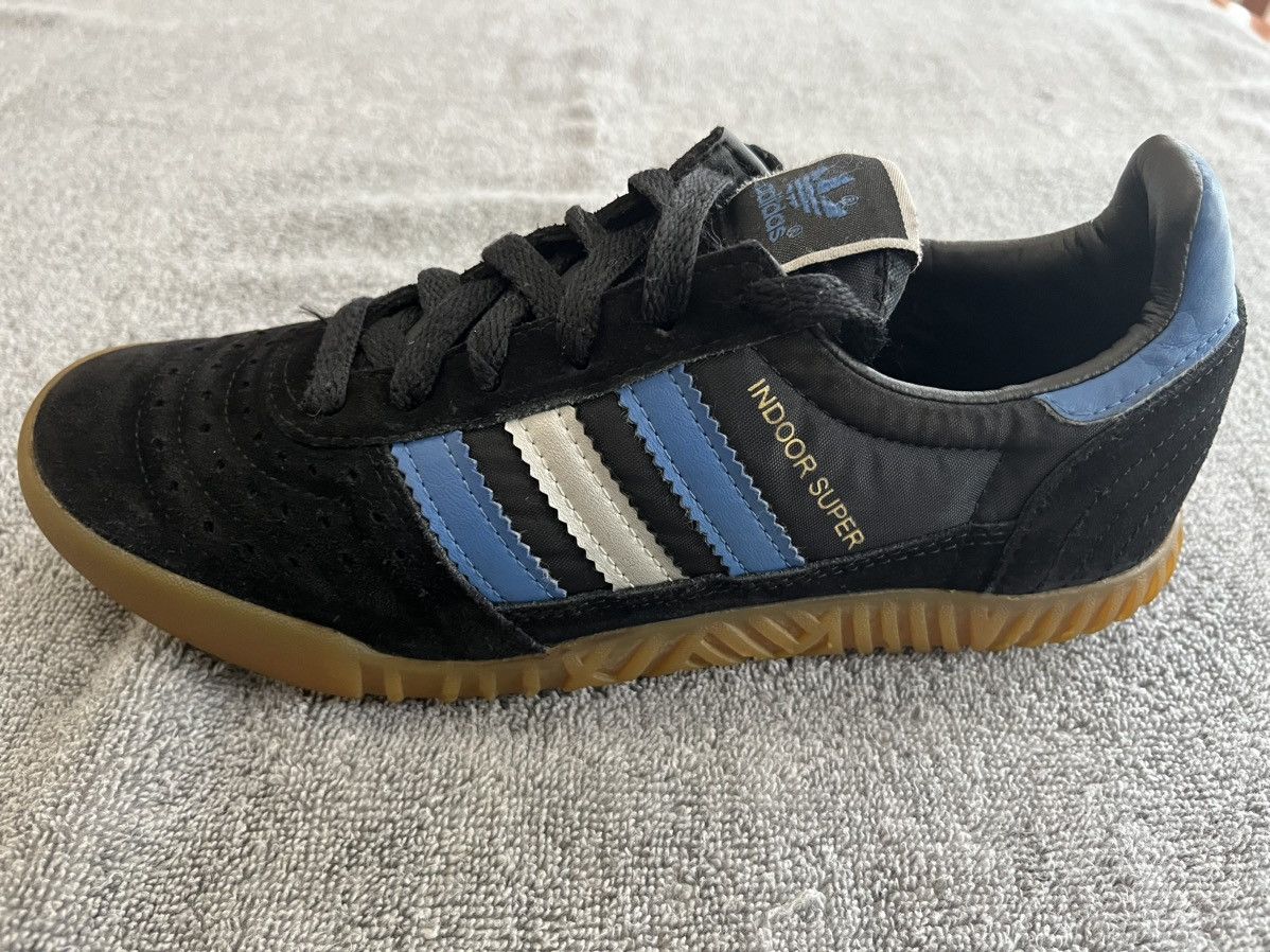 Adidas ADIDAS INDOOR SUPER Black, Royal & matte Silver Size US 5 / EU 37 - 6 Thumbnail
