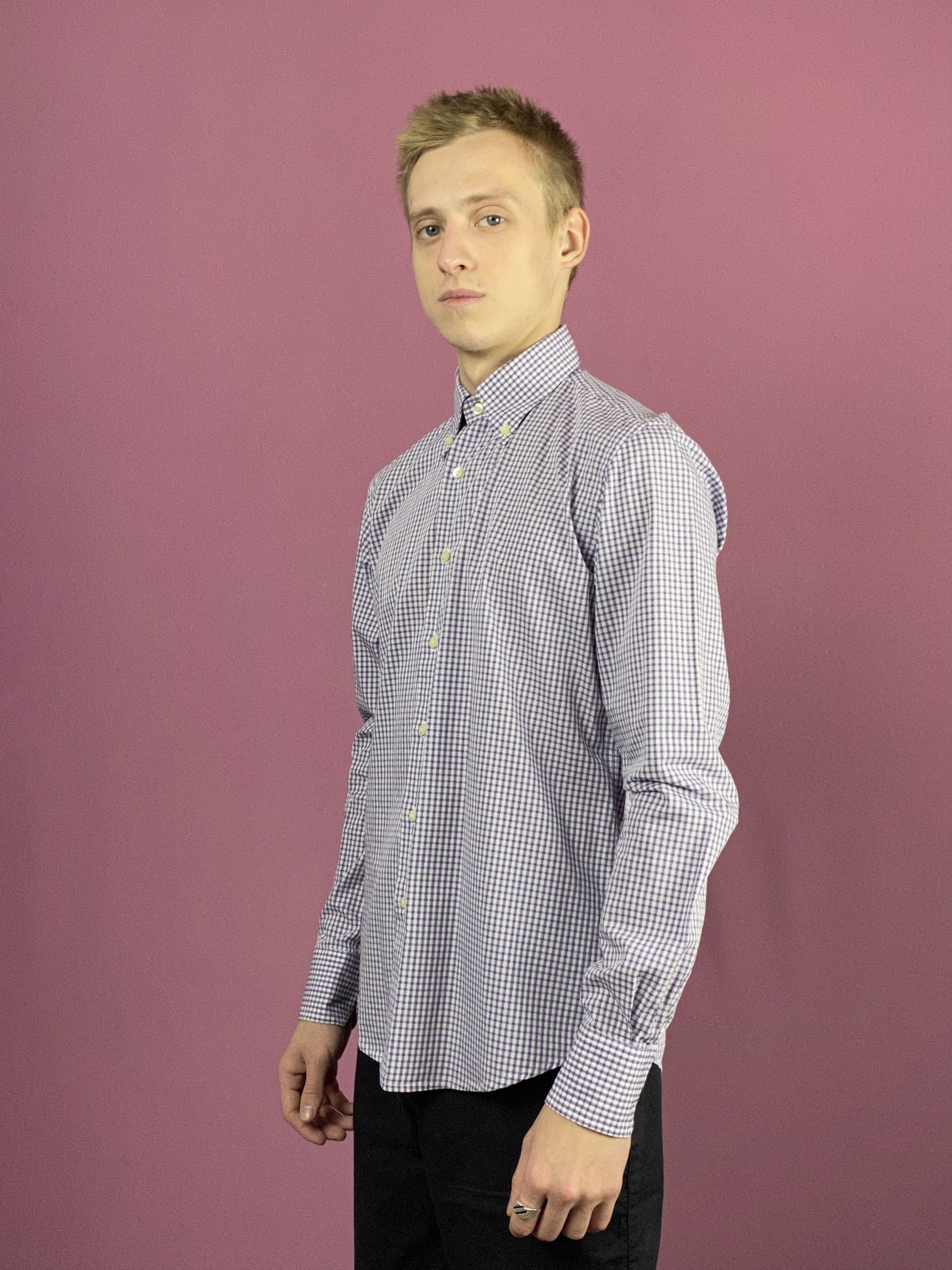 Balmain × Pierre Balmain Balmain Vintage Men's Check Shirt - M Size US M / EU 48-50 / 2 - 2 Thumbnail
