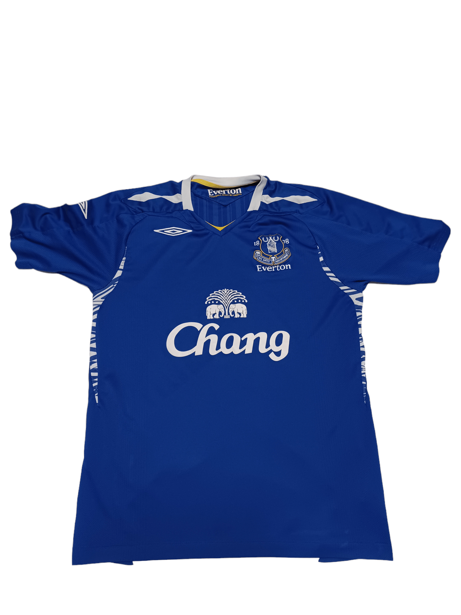 Umbro 07/08 EVERTON CHANG VINTAGE SOCCER FOOTBALL EPL JERSEY KIT Size US M / EU 48-50 / 2 - 1 Thumbnail
