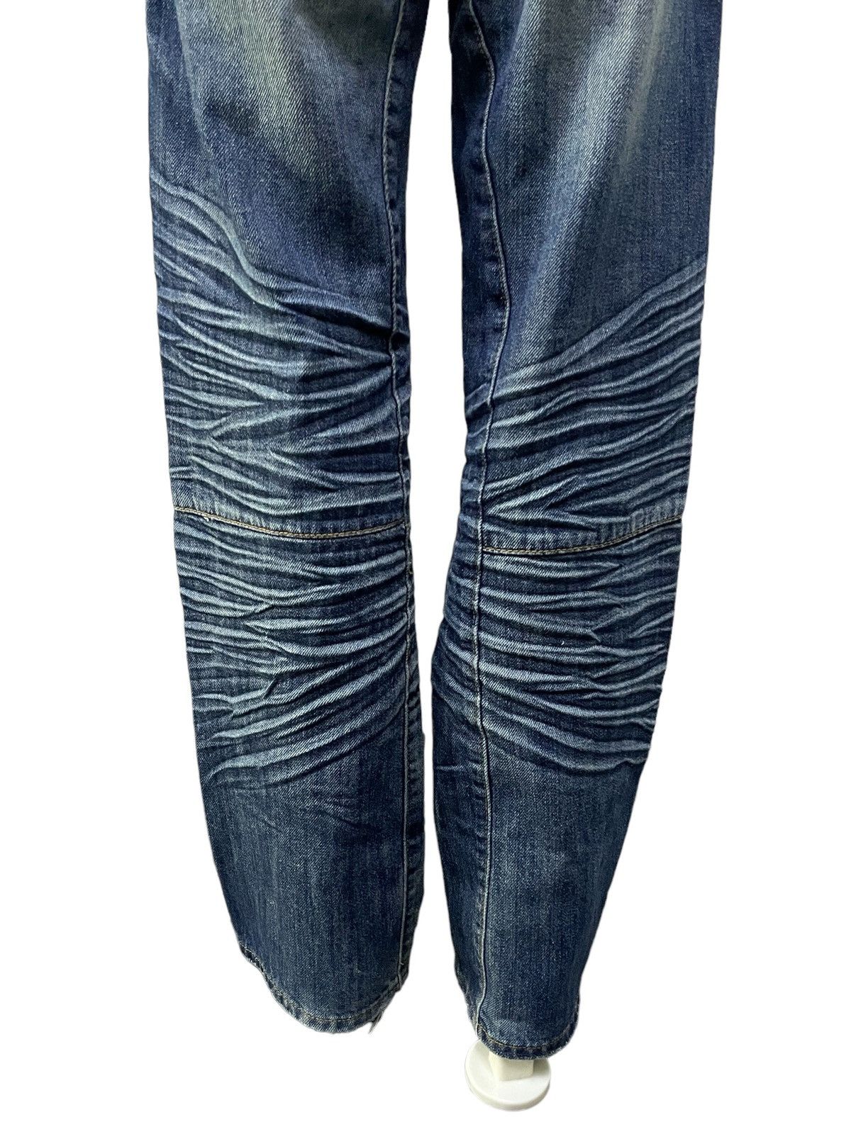 GOSTAR DE FUGA Vintage Soda Slanted Flat Seam 3D Claw Mark Loose Jeans Size US 31 - 8 Thumbnail