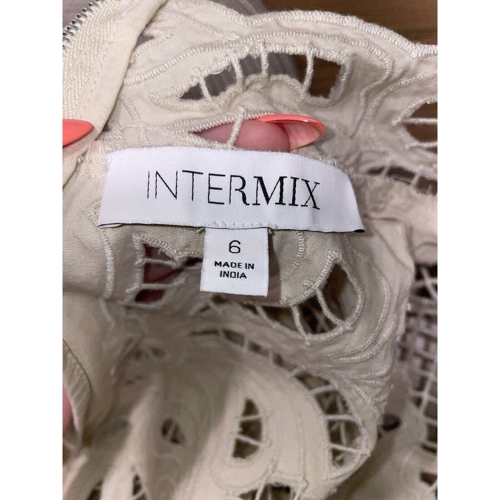INTERMIX INTERMIX Jasmine Organic Cotton Detailed Lace Cuff Blouse 6 Size M / US 6-8 / IT 42-44 - 10 Thumbnail