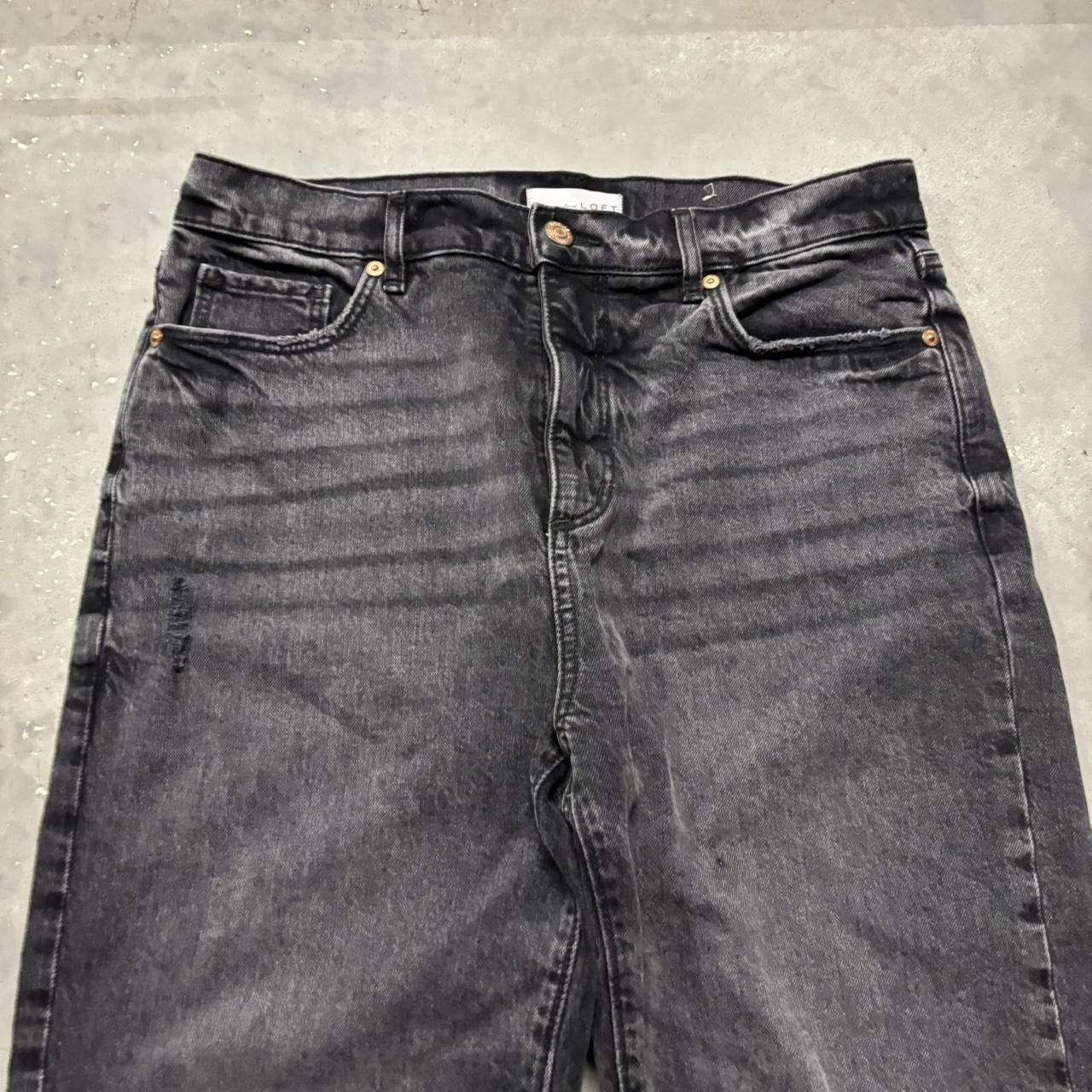 Japanese Brand × Vintage Crazy Vintage Y2K/2000s Grunge Faded Black Denim Jeans! Size US 29 - 5 Thumbnail