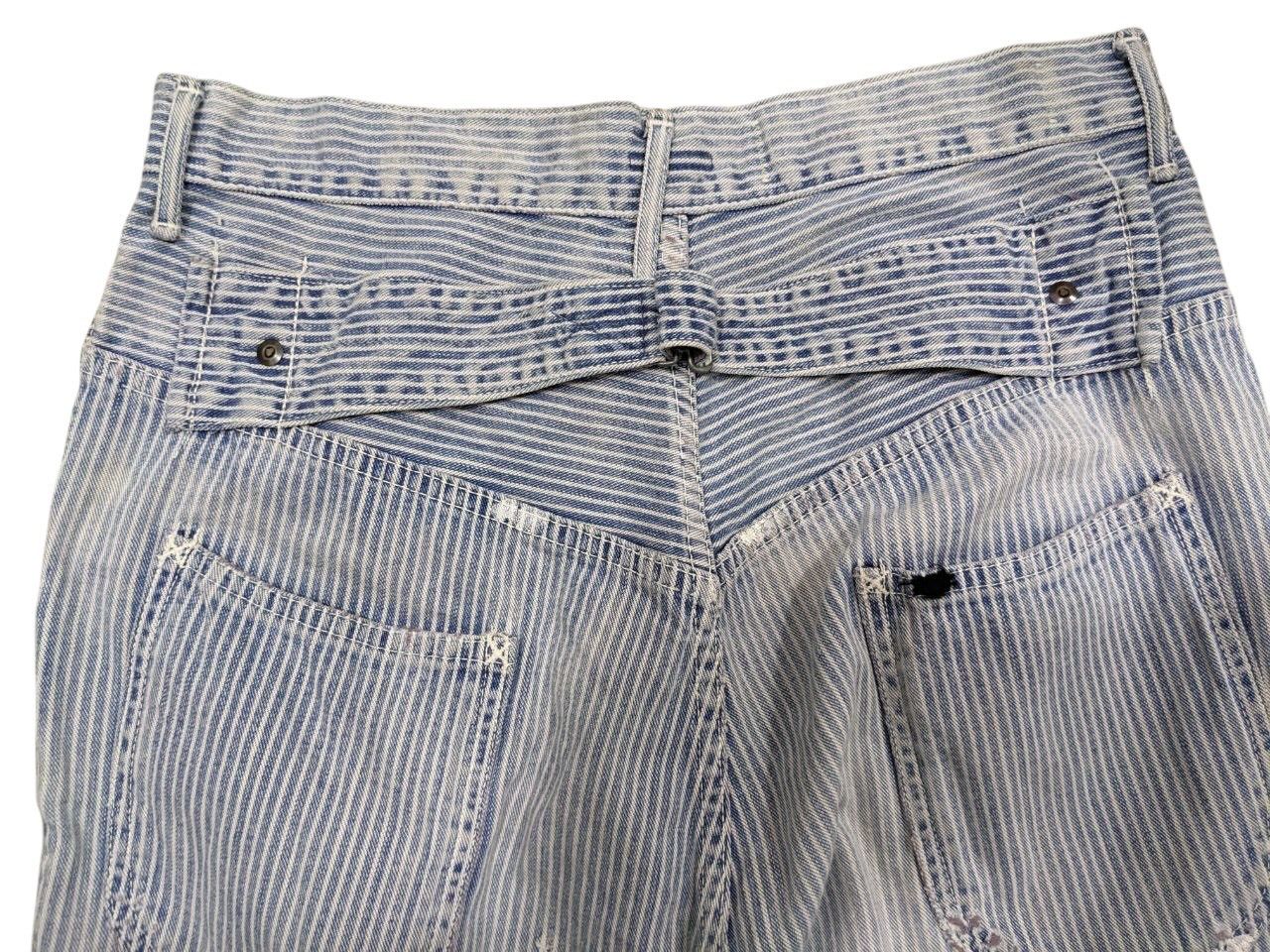 Kapital KAPITAL CENTURY DENIM HICKORY PAINTED 70’sVINTAGE BUCKLEBACK Size US 28 / EU 44 - 15 Thumbnail