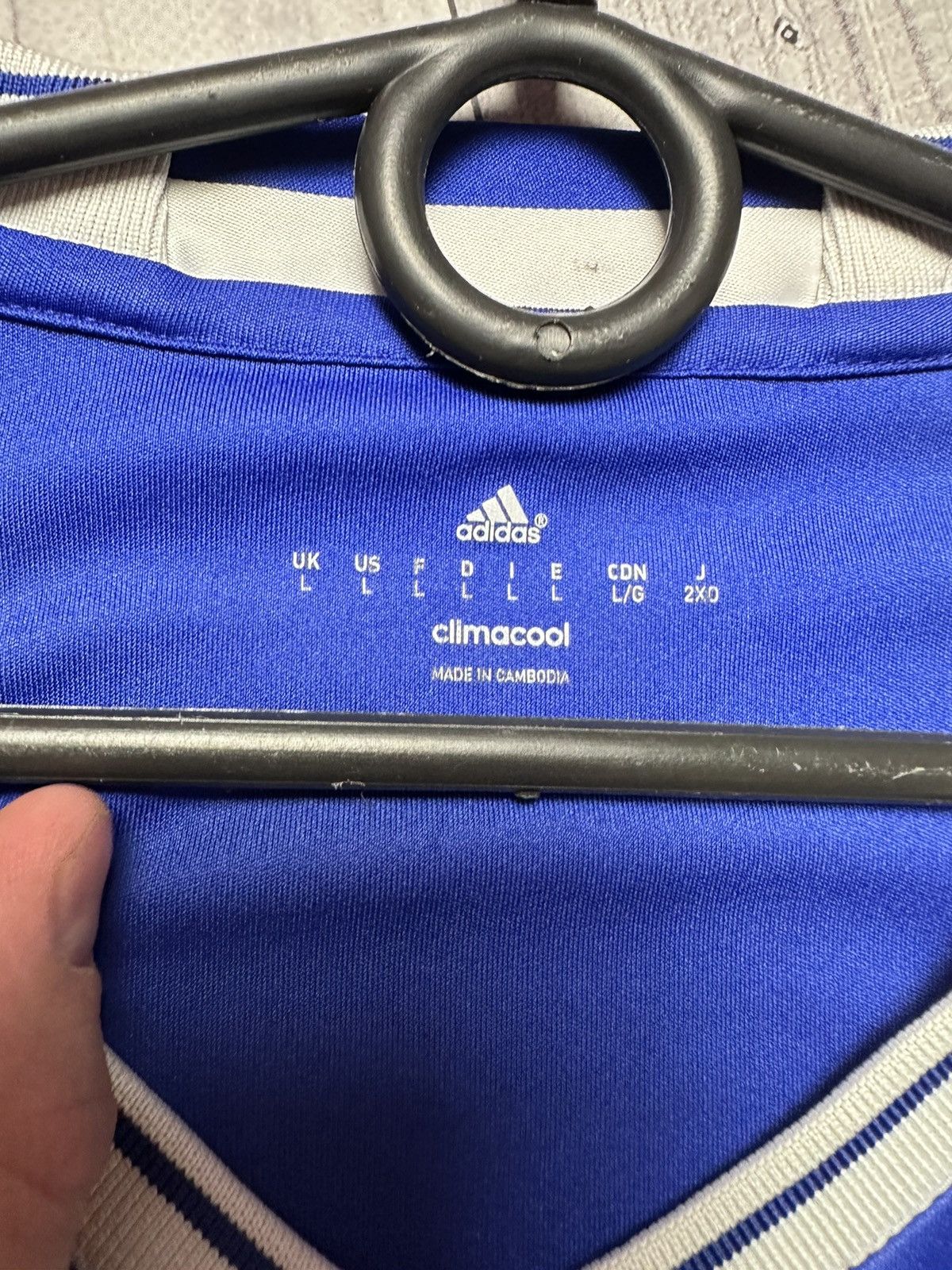 Adidas × Chelsea Soccer Adidas Chelsea soccer jersey size L Size US L / EU 52-54 / 3 - 4 Thumbnail