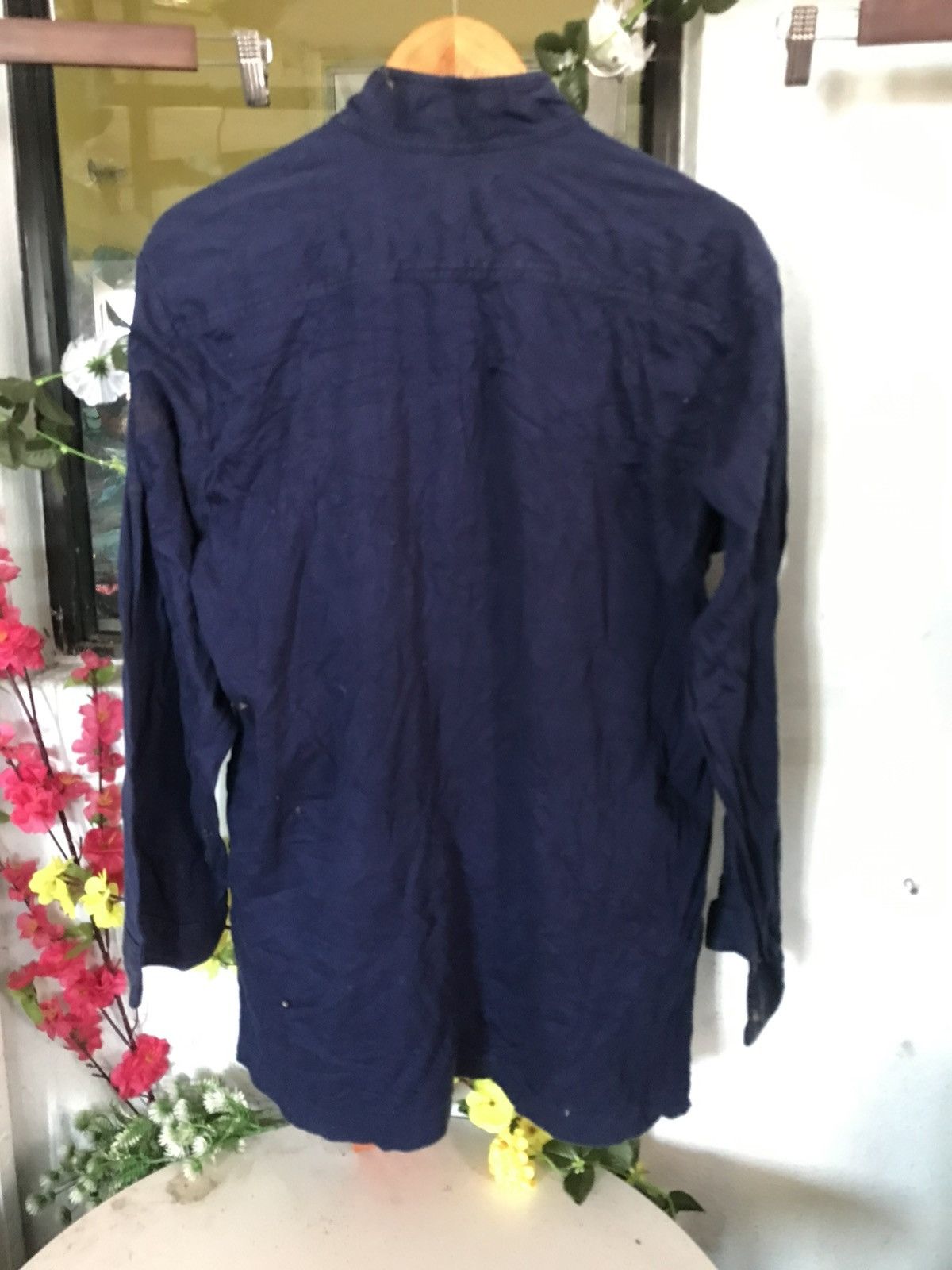 Yves Saint Laurent Ysl Blue Button Up Shirt Size US M / EU 48-50 / 2 - 2 Thumbnail