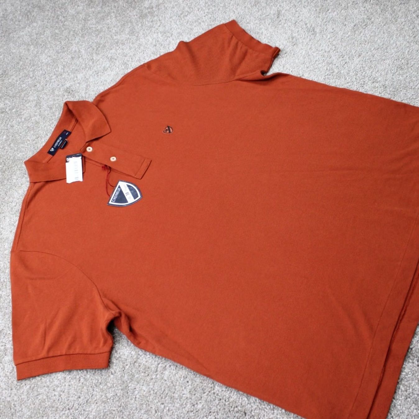 Cremieux Cremieux Classics Polo Shirt Mens XL Orange NWT 100% Cotton S/S Pique Short Sleeve Button-Down Casual Sportsman Style Comfort Fit Size US XL / EU 56 / 4 - 6 Thumbnail