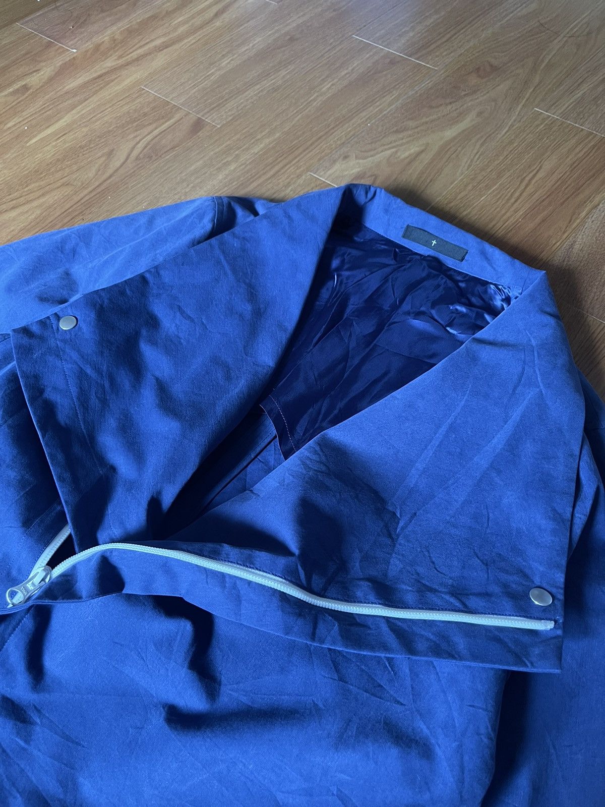 If Six Was Nine THE ♰ TWELVE ♰ Asymmetrical Wrap Coat In Blue Size M / US 6-8 / IT 42-44 - 7 Thumbnail