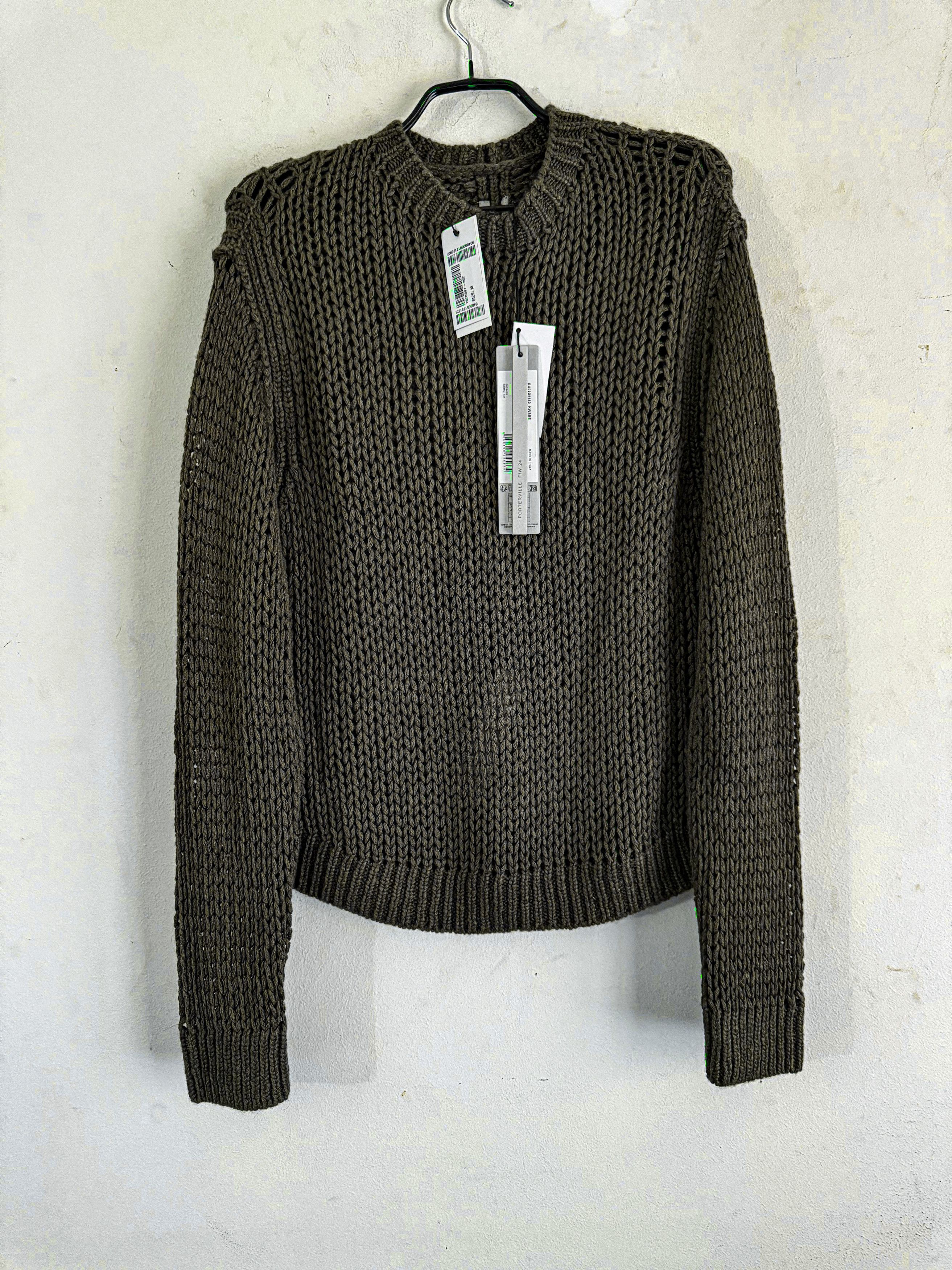 Rick Owens Cashmere&Silk Las Palmas Open-Knit Sweater Size US M / EU 48-50 / 2 - 2 Thumbnail
