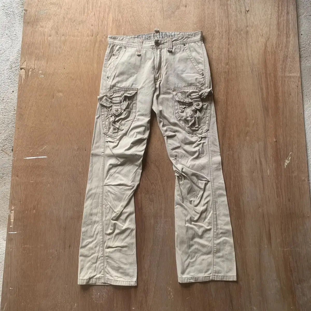 Japanese Brand STEALS 💥 VTG TYPE 505 UTILITY EDWIN CARGO CURVED LEG PANTS Size US 32 / EU 48 - 1 Thumbnail
