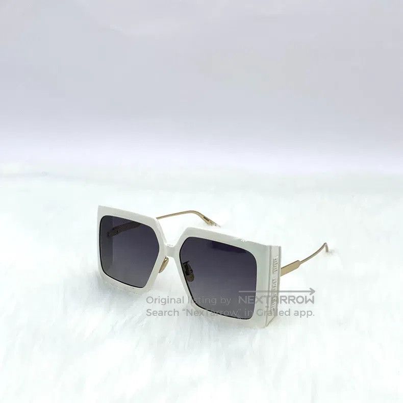 Dior Dior White logo letter square frame sunglasses Size ONE SIZE - 3 Thumbnail