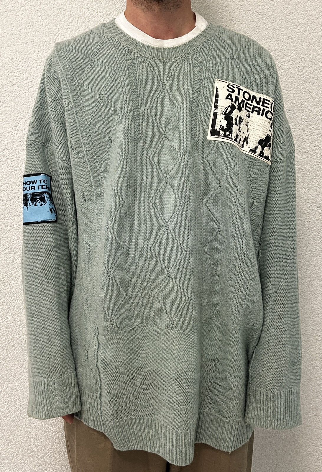 Raf Simons Raf Simons SS20 Stoned America Sweater Size US XS / EU 42 / 0 - 10 Thumbnail