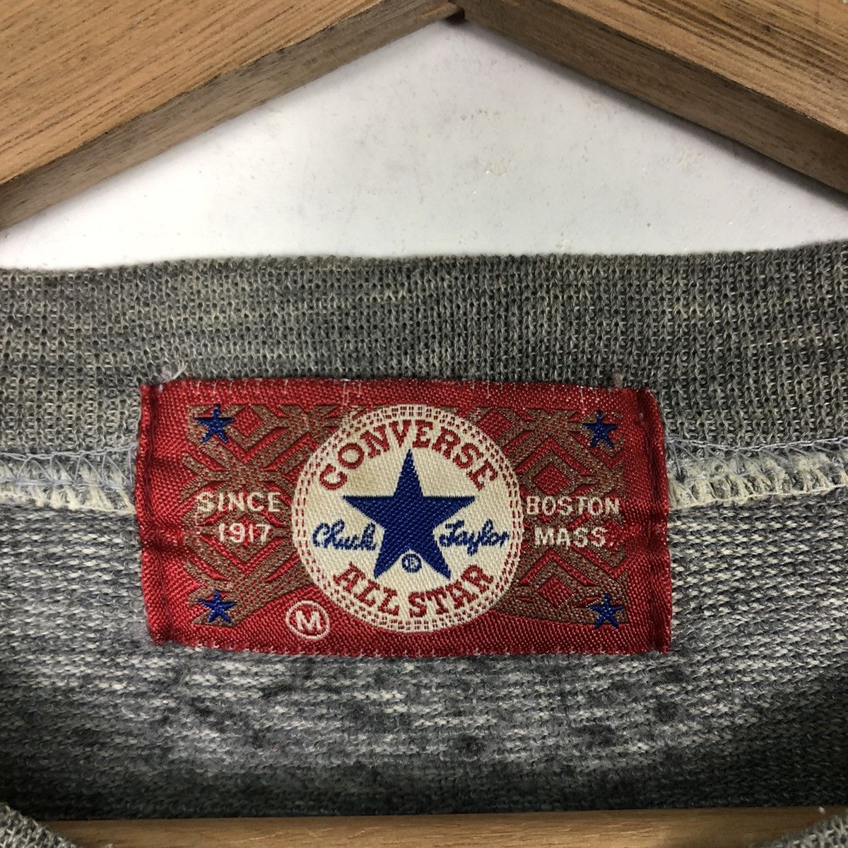 Japanese Brand 🔥90’s Vintage Sweatshirt Converse All Star Boston Mass Size US M / EU 48-50 / 2 - 10 Thumbnail