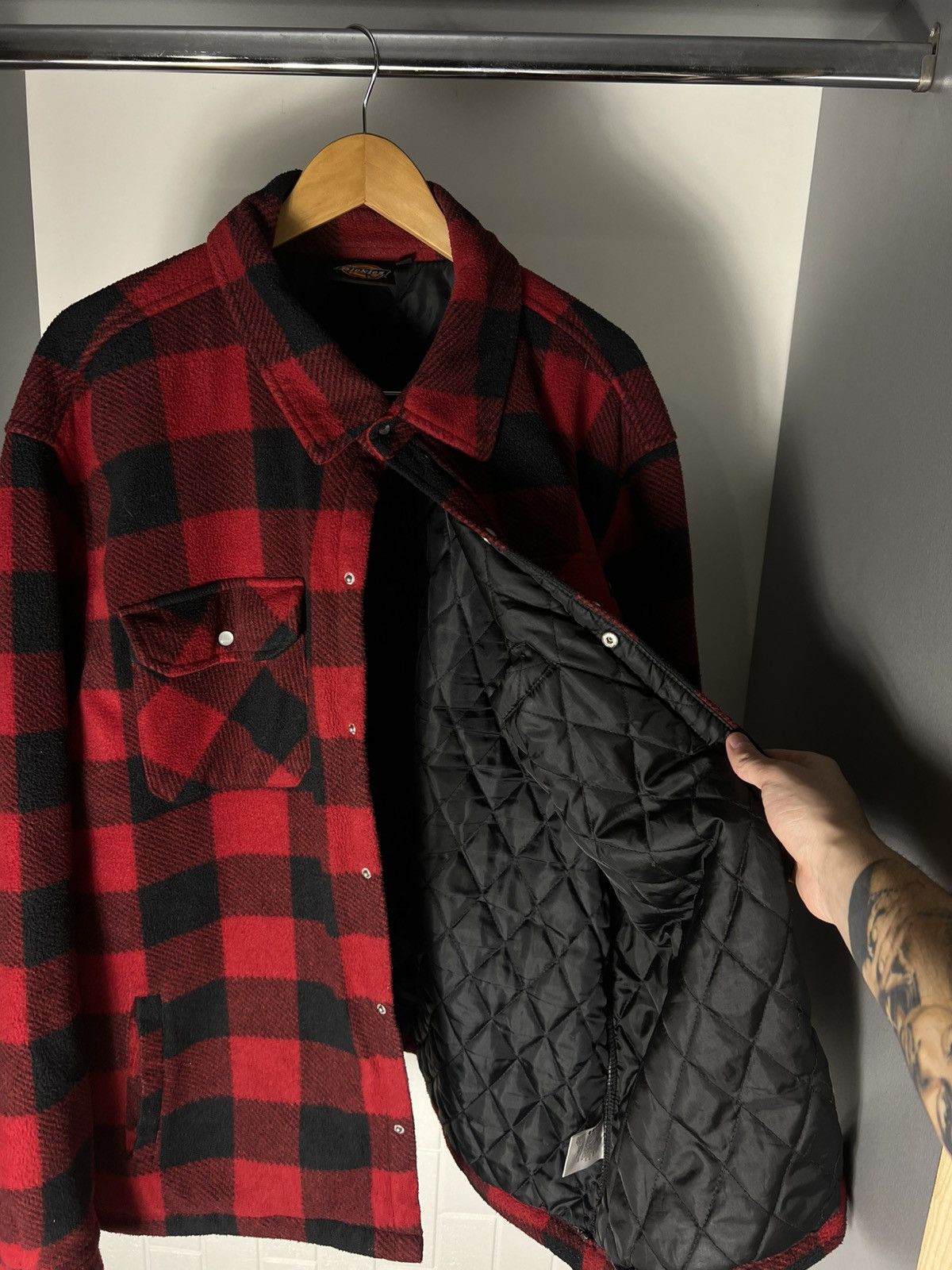 Dickies VINTAGE DICKIES FLANNEL SHERPA JACKET CASUAL DESIGNER 90s Size US XXL / EU 58 / 5 - 22 Thumbnail