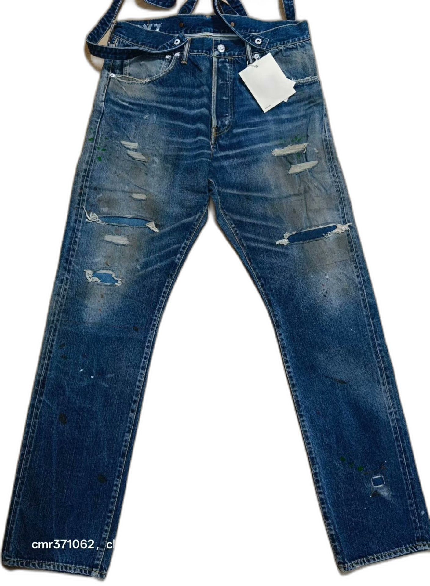 Visvim visvim 19AW TRAVAILLER BRACES DENIM Size US 28 / EU 44 - 1 Thumbnail