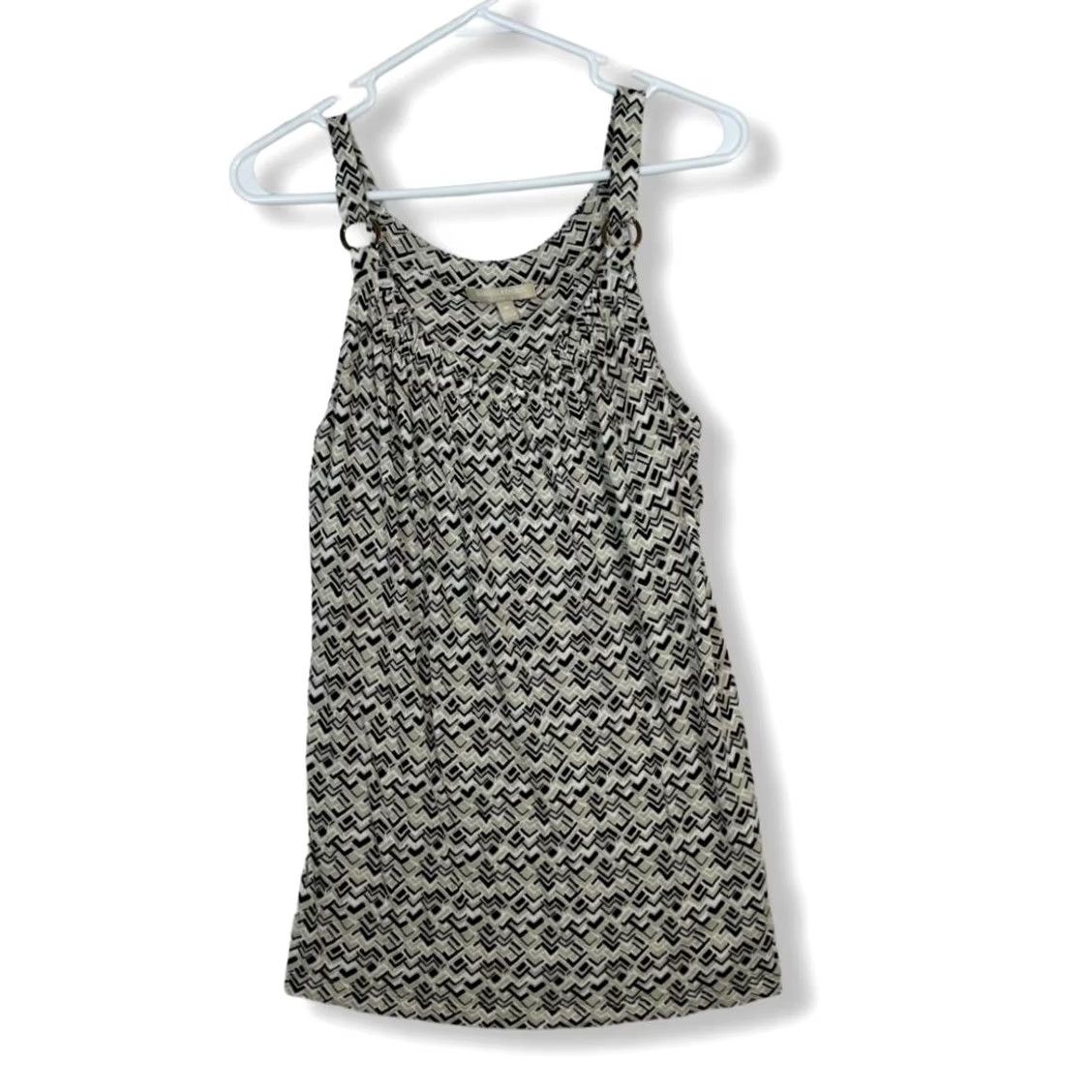 Banana Republic Banana Republic Women's Tan Sleeveless Mini Dress Geometric Size M – Exc W Size M / US 6-8 / IT 42-44 - 2 Thumbnail
