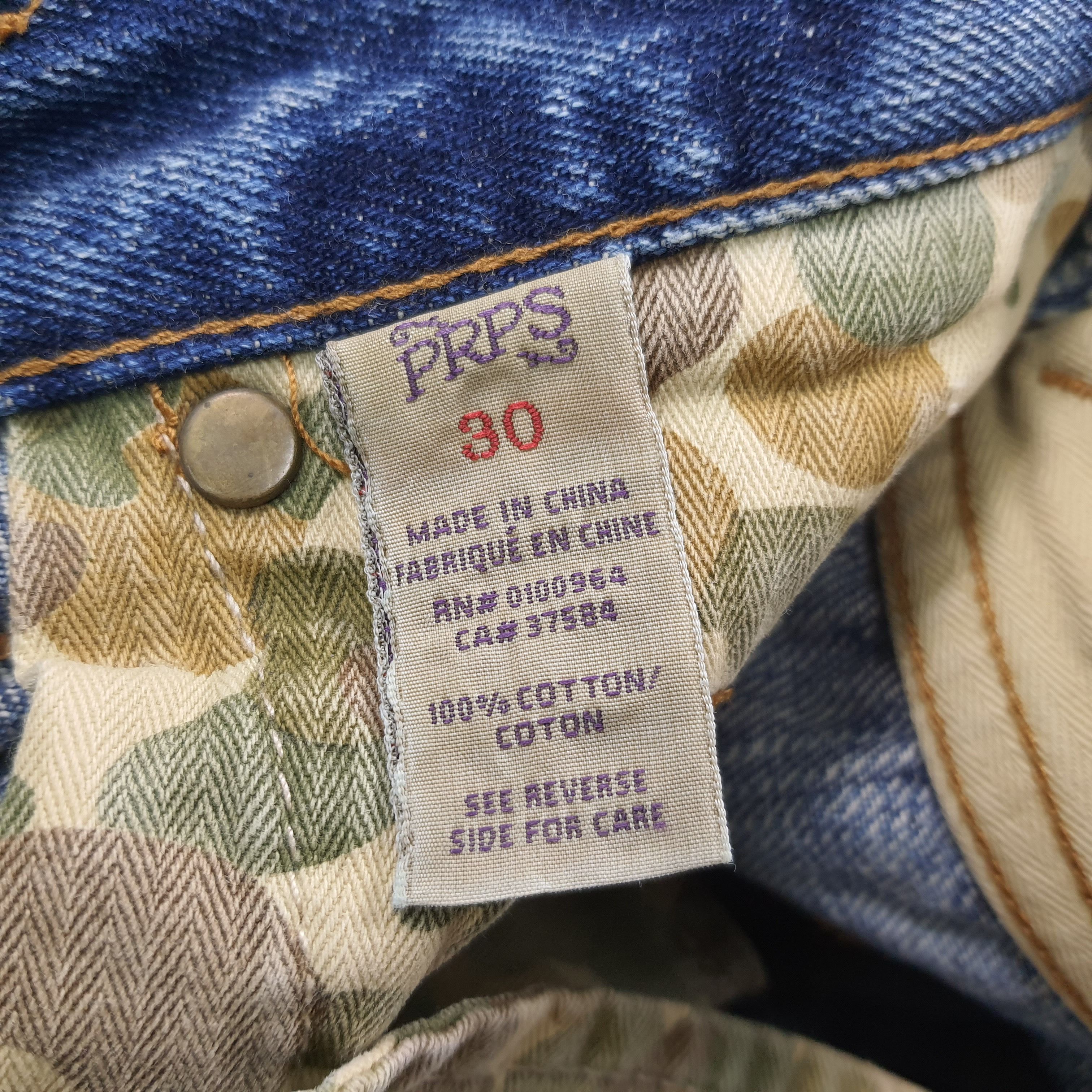 Prps Vintage PRPS Selvedge Camo Pocket Distressed Jeans C297N16 Size US 31 - 11 Thumbnail