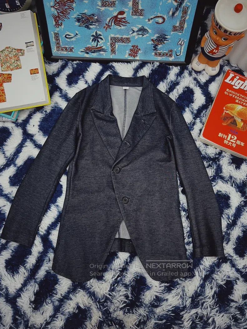 Yohji Yamamoto Yohji Yamamoto Grey knit blazer jacket Size US M / EU 48-50 / 2 - 1 Thumbnail