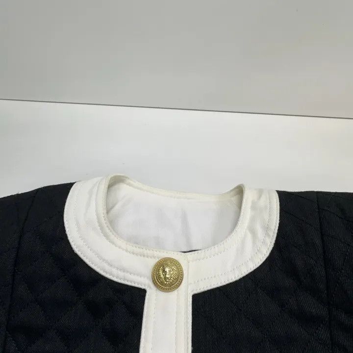 Balmain Balmain Classic Gold Button Black Jacket -2507 Size M / US 6-8 / IT 42-44 - 4 Thumbnail