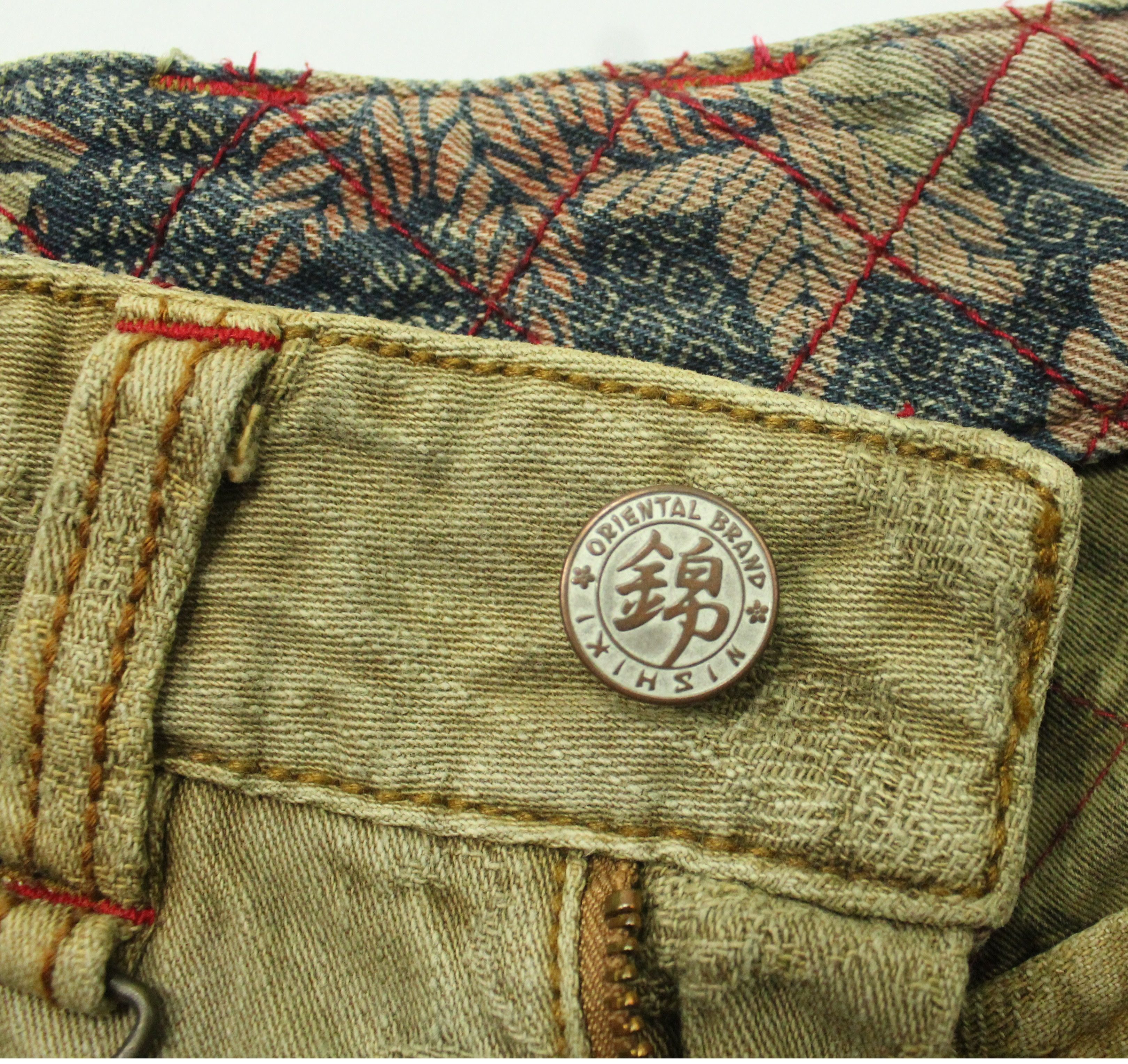 Japanese Brand Embroidered NISHIKI Denim Inspired Kapital Visvim LGB Evisu Size US 30 / EU 46 - 16 Thumbnail