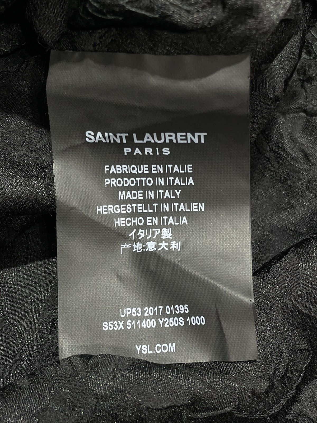 Hedi Slimane × Saint Laurent Paris Saint Laurent Spring Summer 2018 Sequined Shirt Size US M / EU 48-50 / 2 - 12 Thumbnail