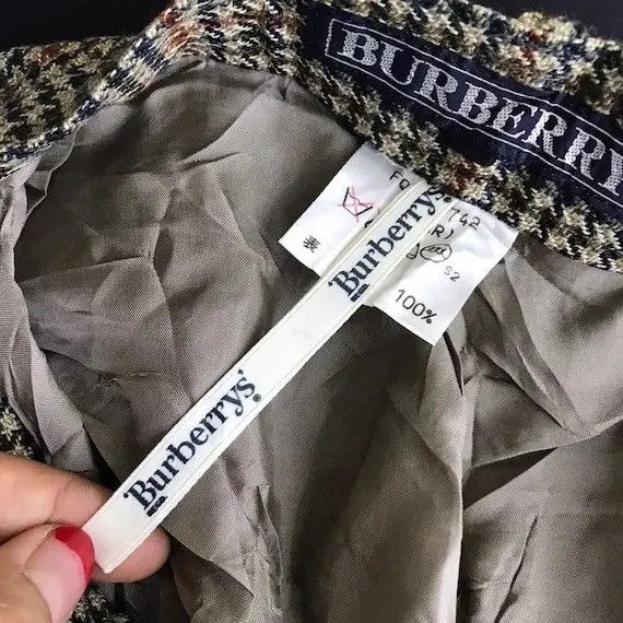 Burberry Vtg BURBERRY LONDON ENGLAND Plaid Checks Casual Pant Trouser Size 26" / US 2 / IT 38 - 6 Thumbnail