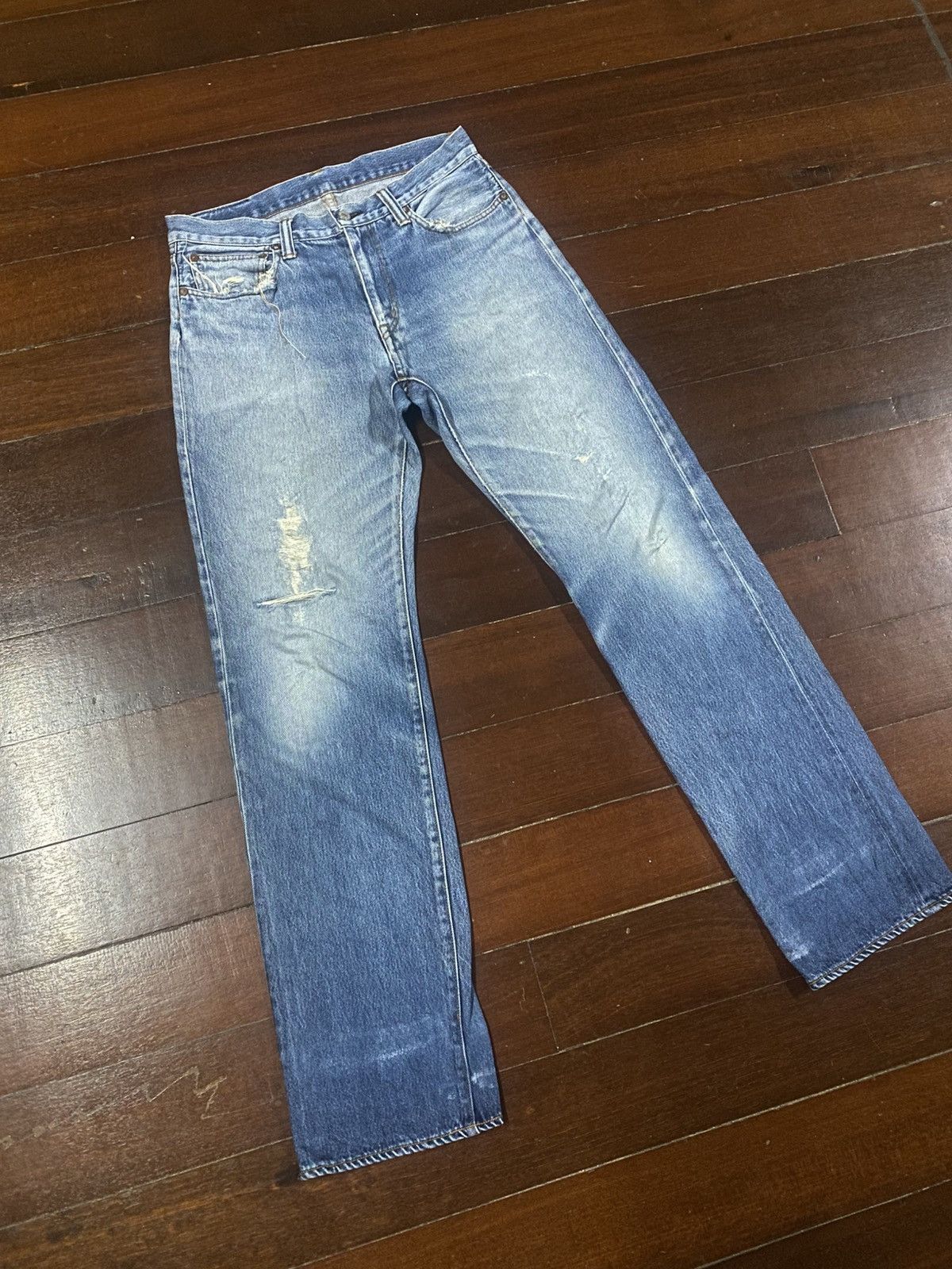 KOJIMA GENES Vintage Japan Kojima genes mud wash distressed non selvedge Size US 32 / EU 48 - 2 Thumbnail