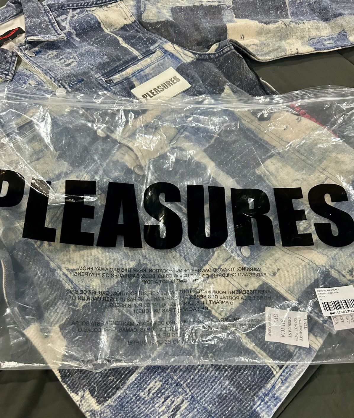 Pleasures PLEASURES Boro Work Jacket – Indigo Size US M / EU 48-50 / 2 - 18 Thumbnail