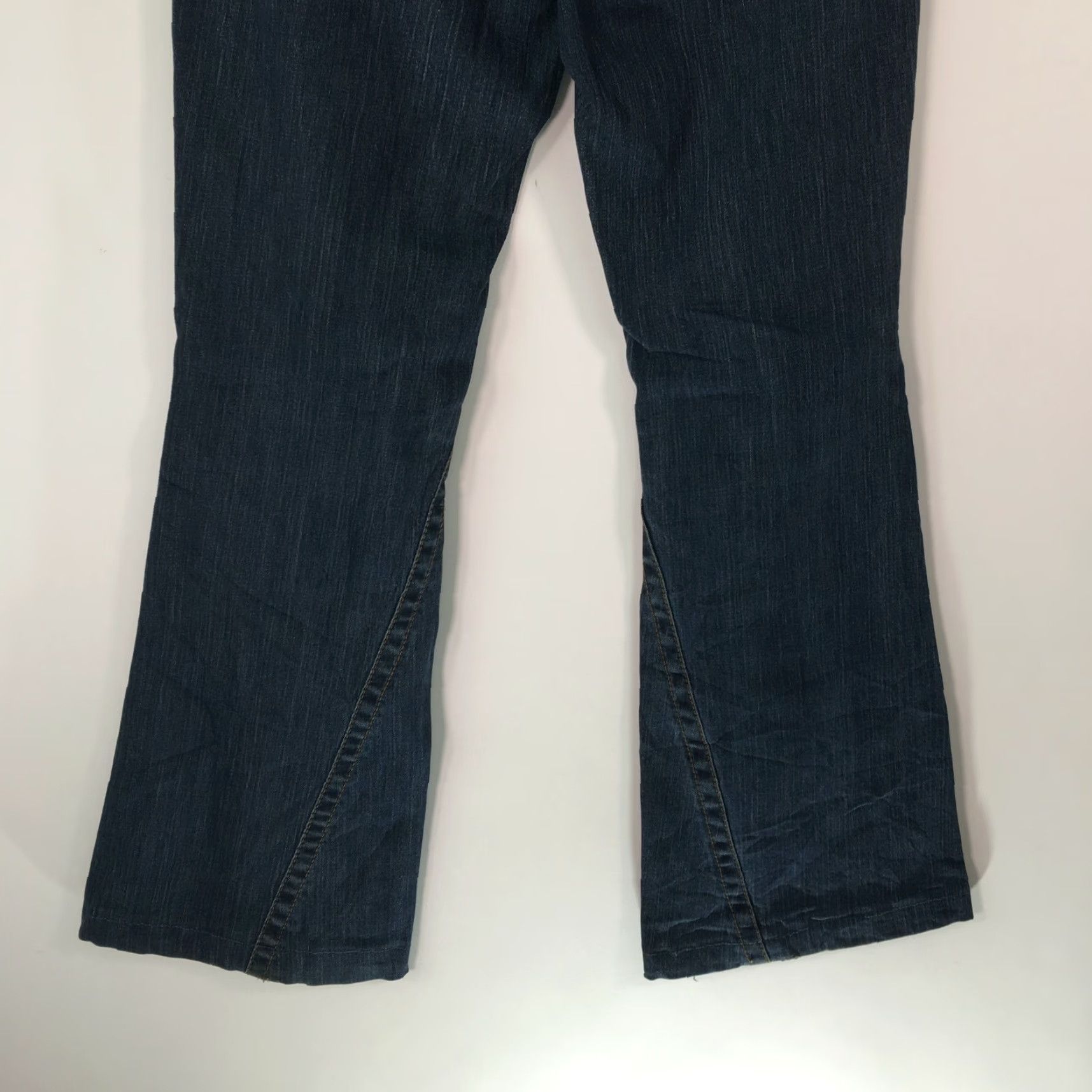 Vintage INC International Concepts Jeans Womens Flared Denim 30x30 Blue Size 4 Regular 5-Pocket Stretch Belt Loops Low Rise Apparel Standards Size 27" / US 4 / IT 40 - 4 Thumbnail