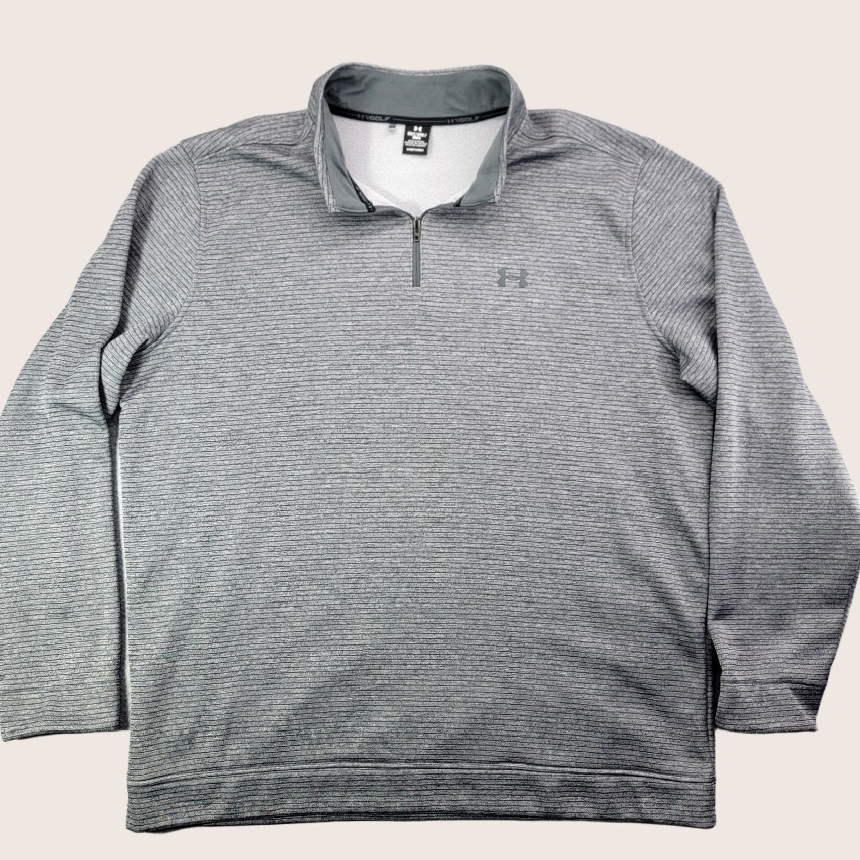 Under Armour Under Armour Golf Pullover Mens 3XLT Gray Storm Fleece 1/4 Zip Long Sleeve Size US XXL / EU 58 / 5 - 1 Thumbnail