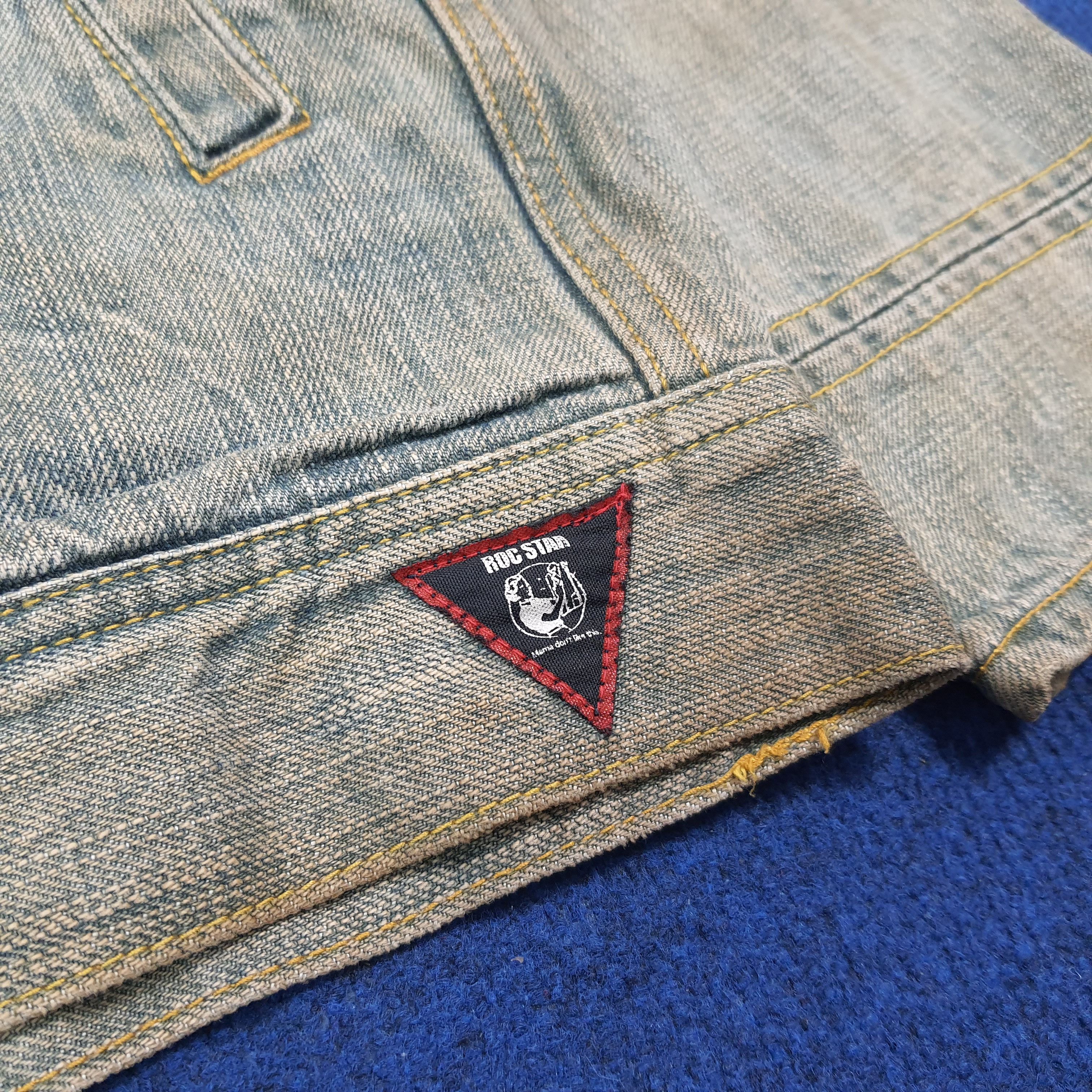 Vintage Vintage ROC STAR Light Wash Denim Hoodie Jacket C308N9 Size US L / EU 52-54 / 3 - 3 Thumbnail