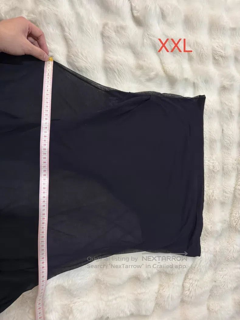 Saint Laurent Paris Saint Laurent Paris Crinkled Deep V Chiffon Underlayer Shi Size US XXL / EU 58 / 5 - 8 Thumbnail