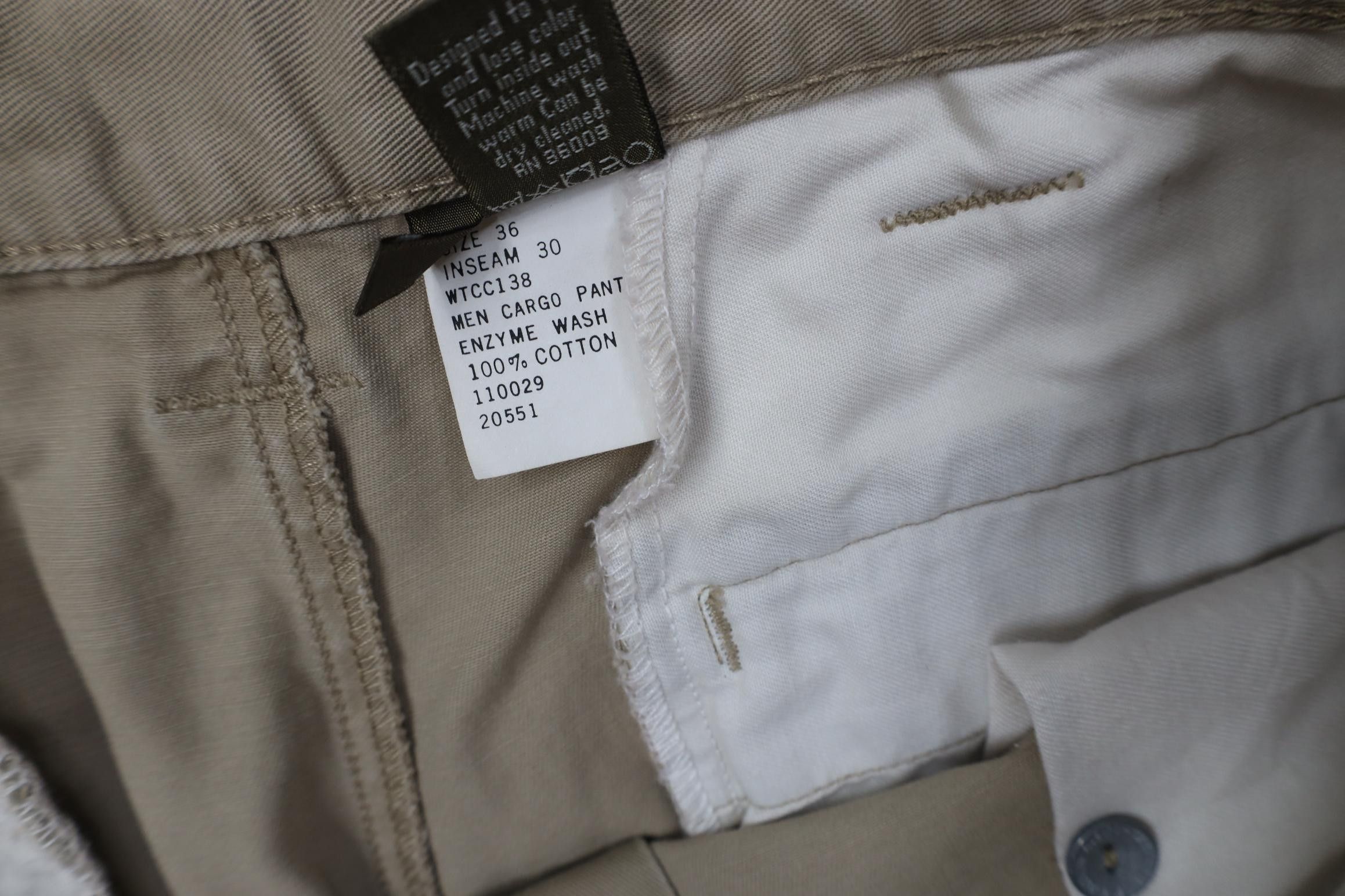 Calvin Klein Deadstock Vintage 90s Y2K Calvin Klein Wide Leg Cargo Pants Size US 36 / EU 52 - 7 Thumbnail