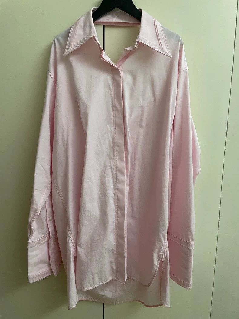 Helmut Lang HELMUT LANG Pink backless shirt Size L / US 10 / IT 46 - 1 Thumbnail