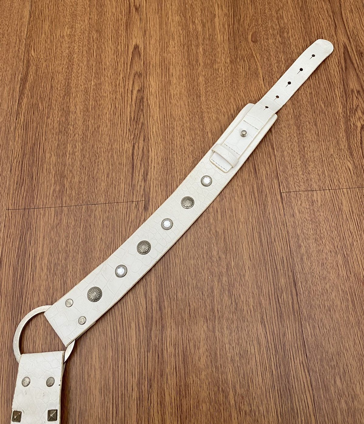 If Six Was Nine × Japanese Brand × Le Grande Bleu (L.G.B.) Wide studded crystal belt Size ONE SIZE - 2 Thumbnail