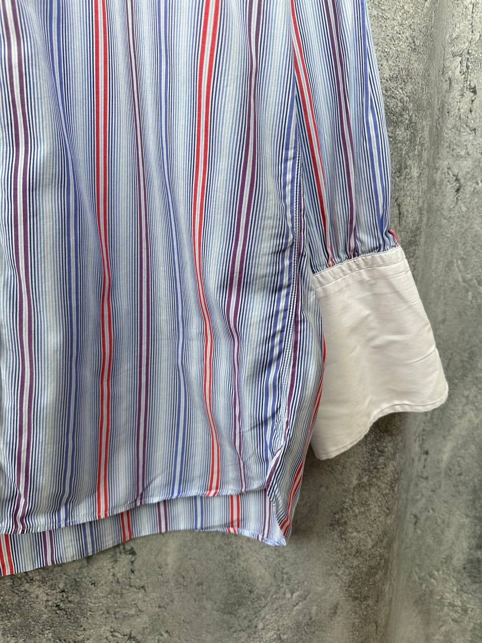 Designer Turnbull & Asser Stripe Dress Shirt Button Up England Luxury Size US L / EU 52-54 / 3 - 9 Thumbnail