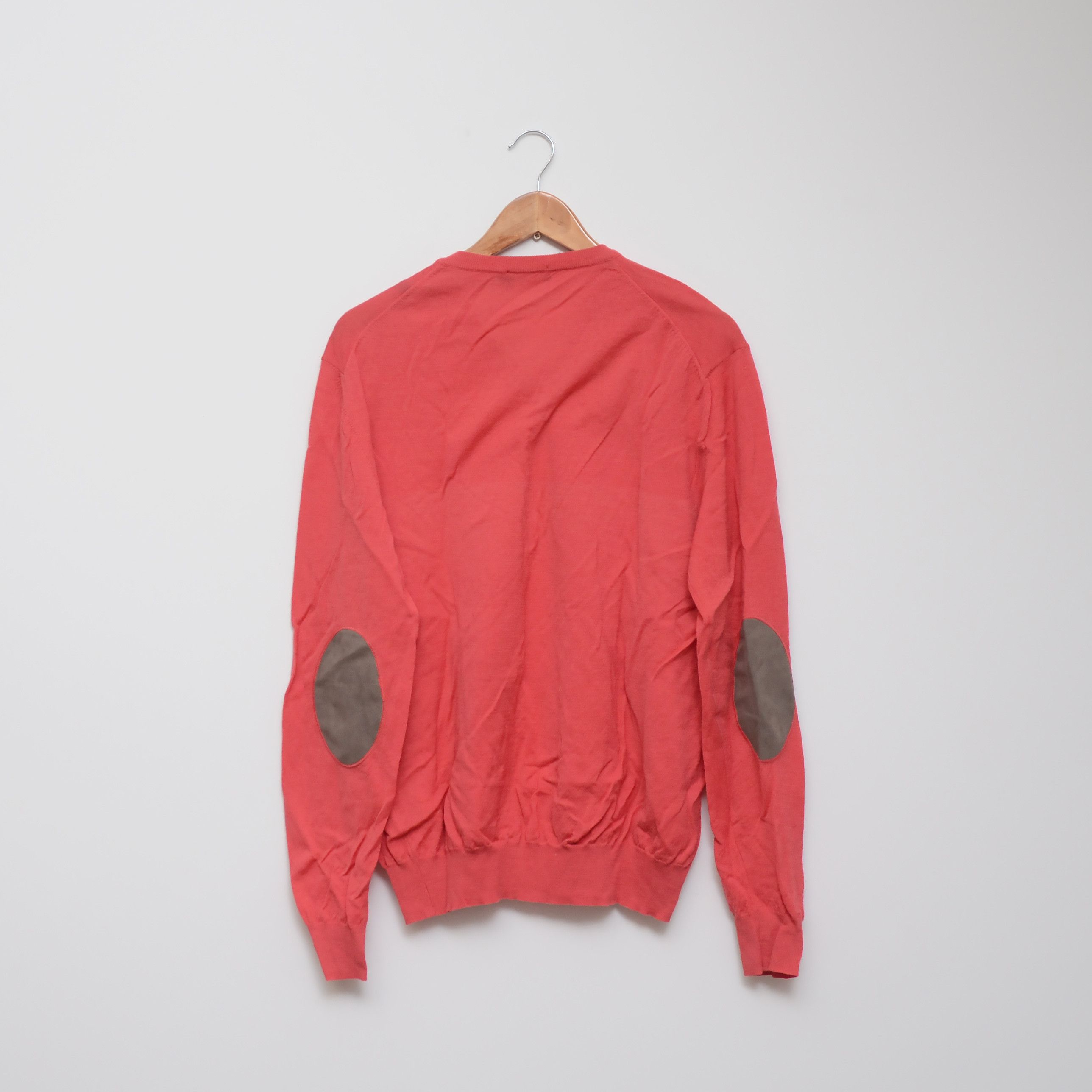 Hackett Hackett London 100% Merino Wool Crew V-Neck Jumper Size US L / EU 52-54 / 3 - 4 Thumbnail