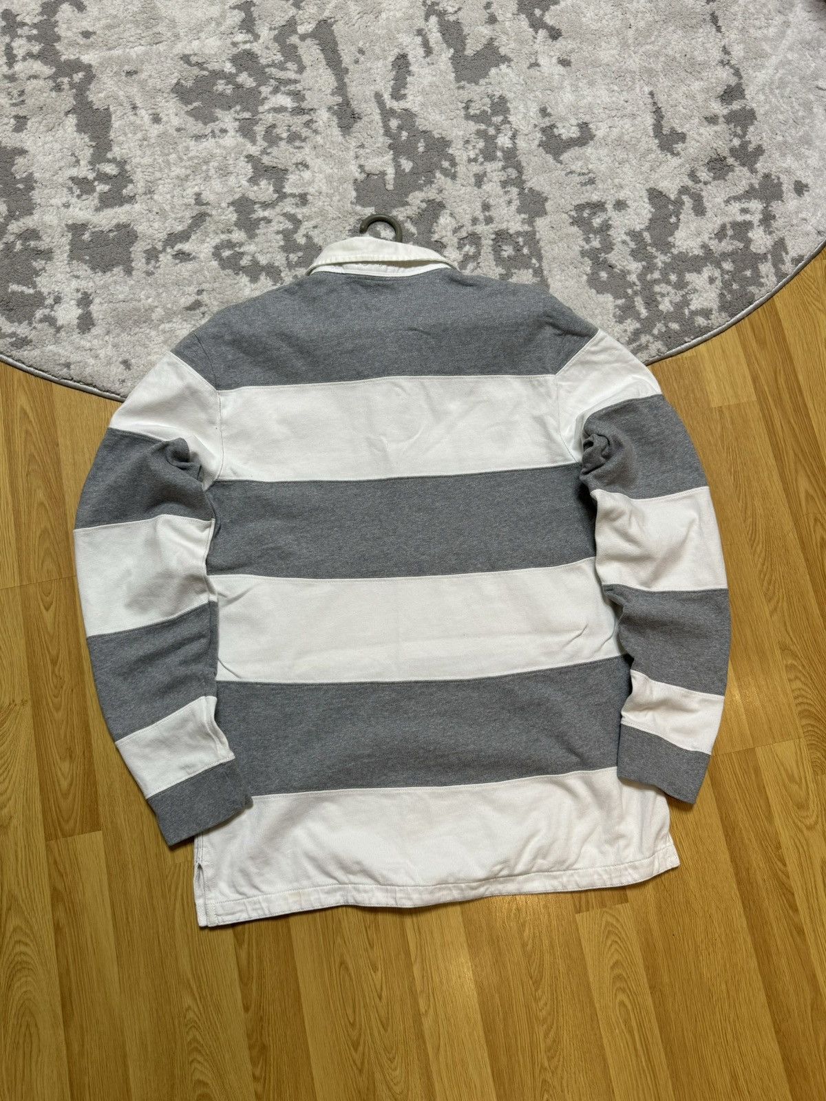 Nike × Vintage Vintage Nike Striped Rugby Shirt Jersey Logo y2k Longsleeve Size US L / EU 52-54 / 3 - 3 Thumbnail