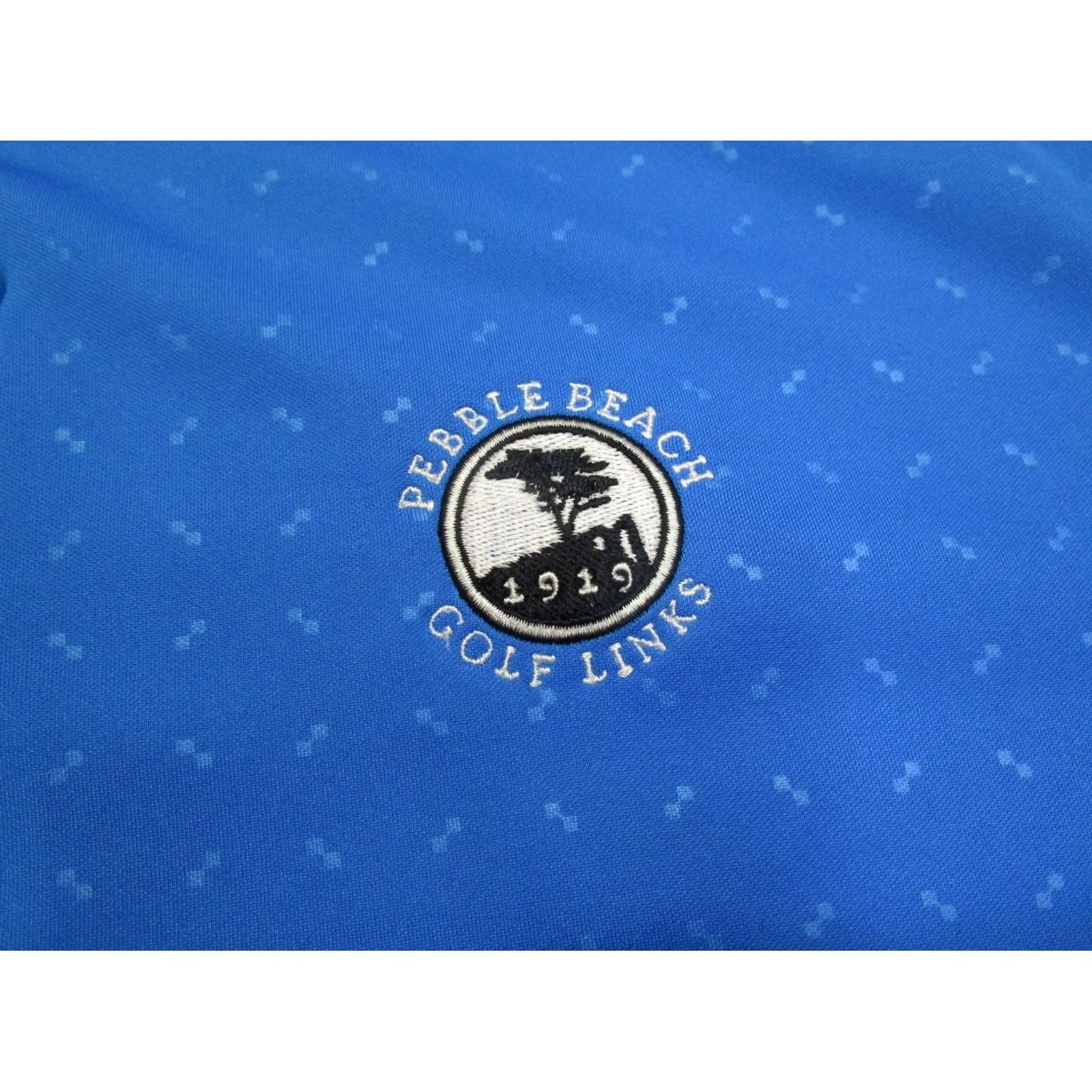Nike Nike Golf Dri-Fit Polo Shirt Men Medium Blue Logo Embroidered Pebble Beach Golf Course Vintage No Size US M / EU 48-50 / 2 - 3 Thumbnail