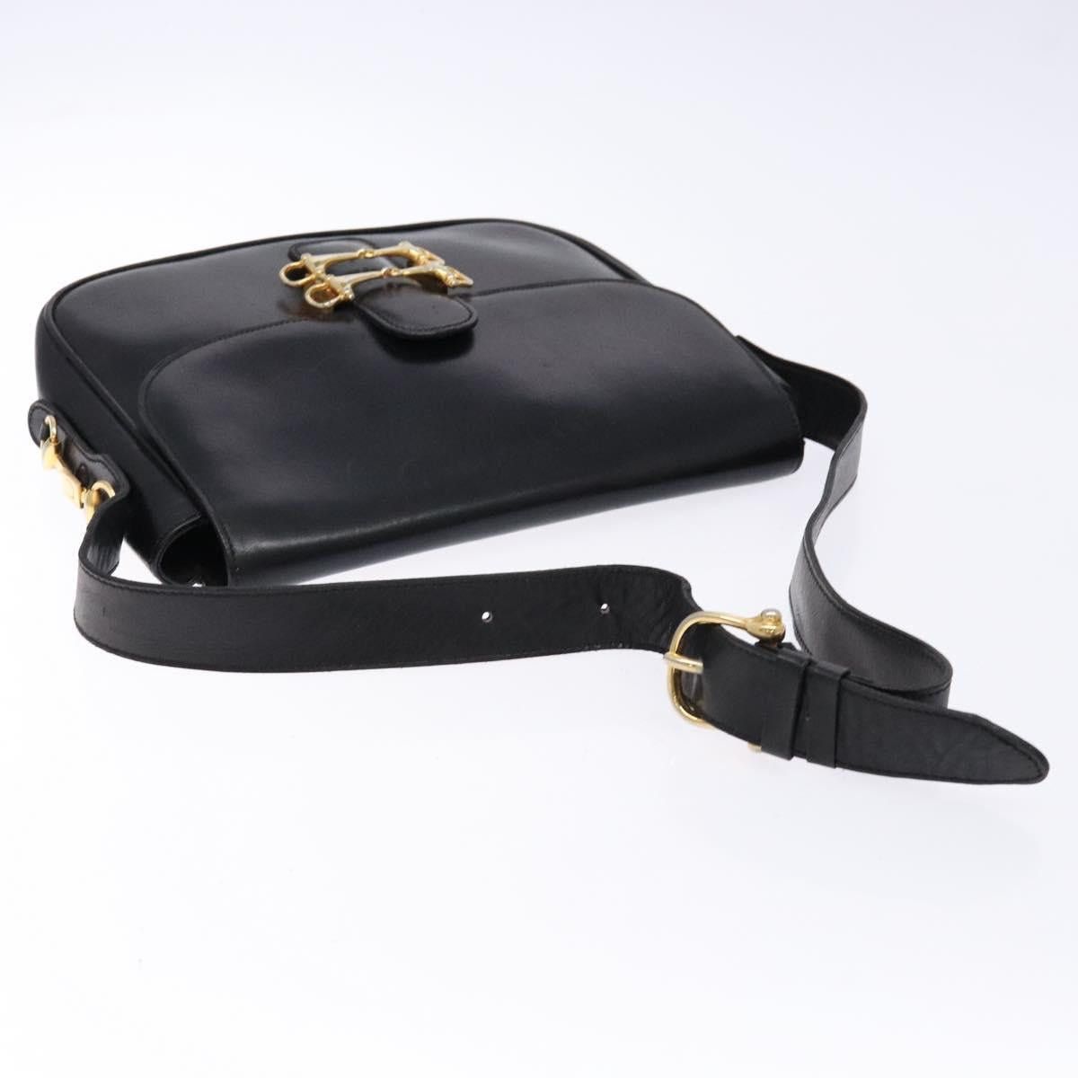 Celine CELINE Shoulder Bag Leather Black Gold Size ONE SIZE - 7 Thumbnail