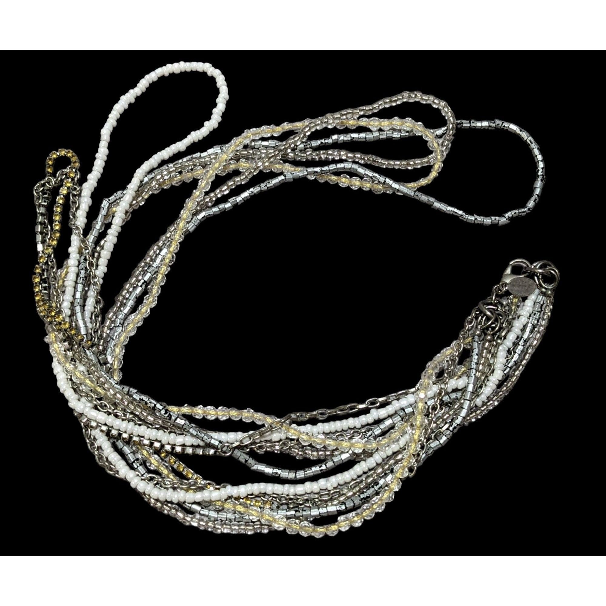 American Eagle Outfitters AEO Multilayer Bohemian Glass Beaded Necklace Size ONE SIZE - 2 Thumbnail