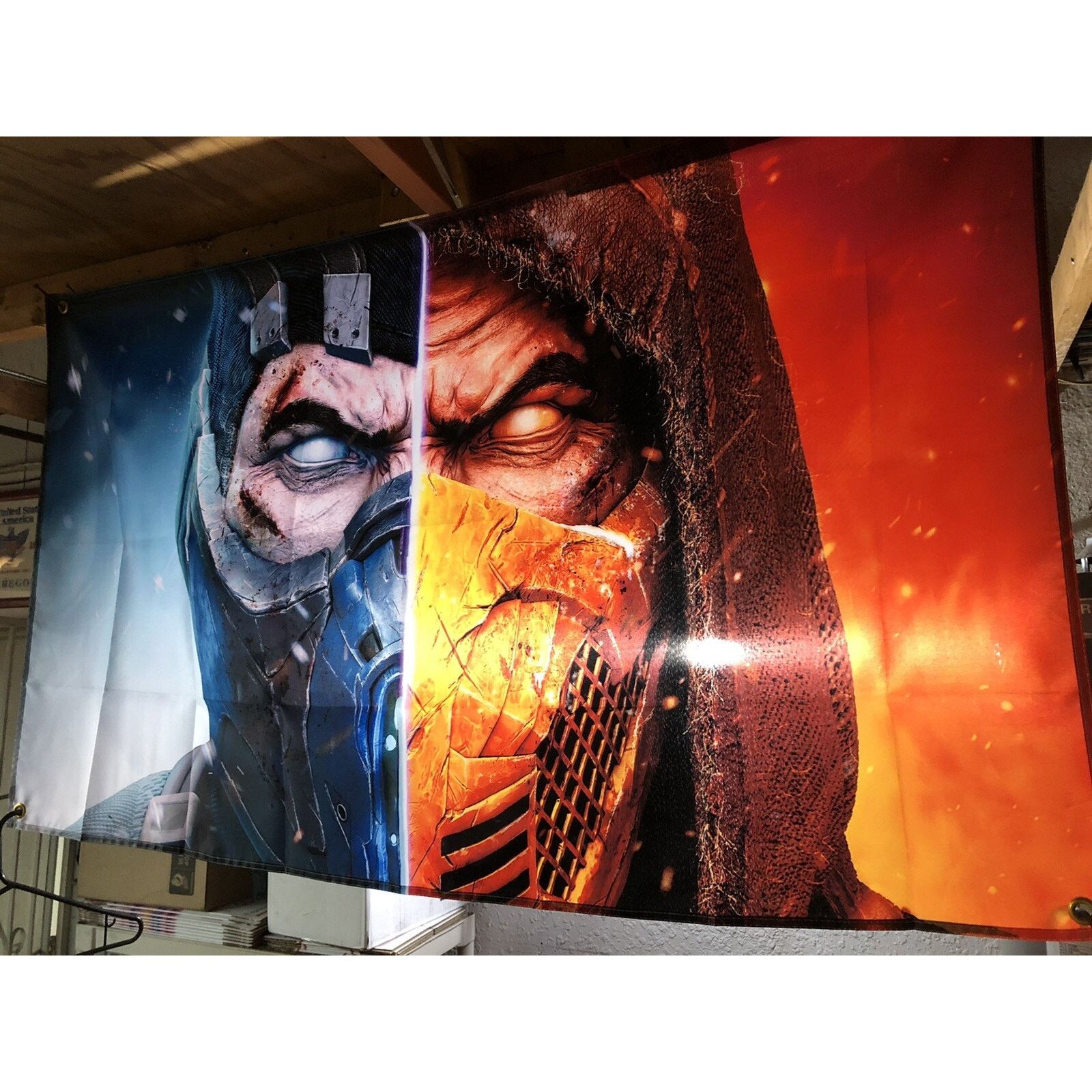 Other Mortal Kombat 5ft Sub Zero Scorpion Poster Flag II Fatality Size ONE SIZE - 3 Thumbnail