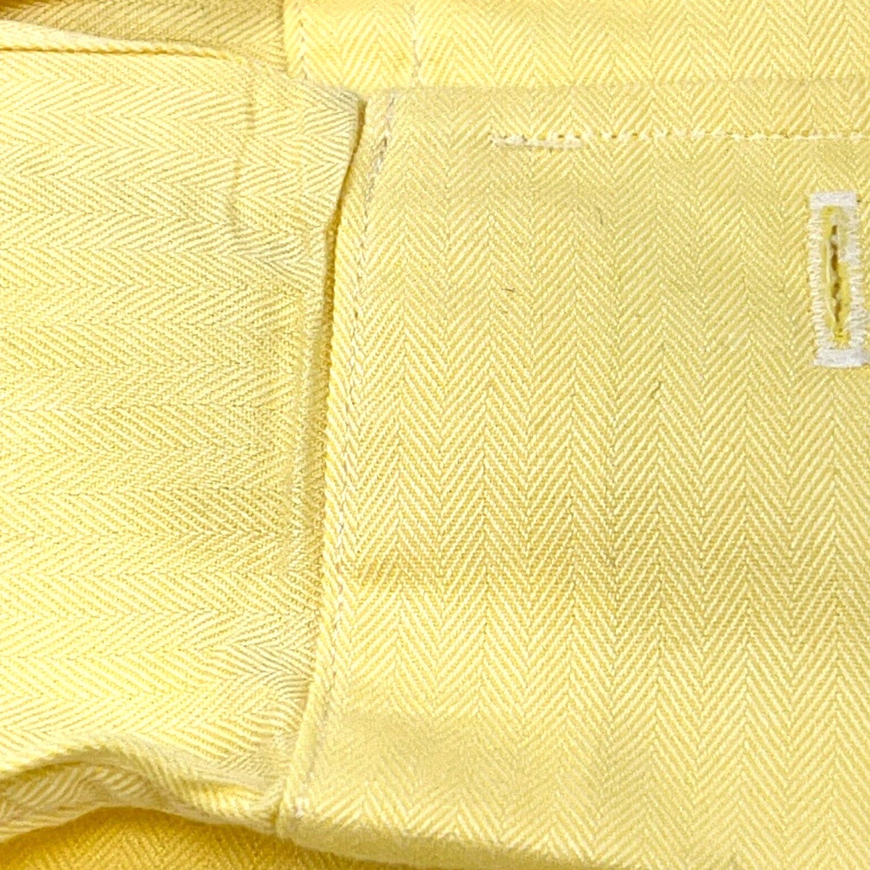Polo Ralph Lauren VINTAGE Polo Ralph Lauren Shirt Men 17 34 Yellow Button Up Regent French Cuff Custom Fit Size US XL / EU 56 / 4 - 4 Thumbnail